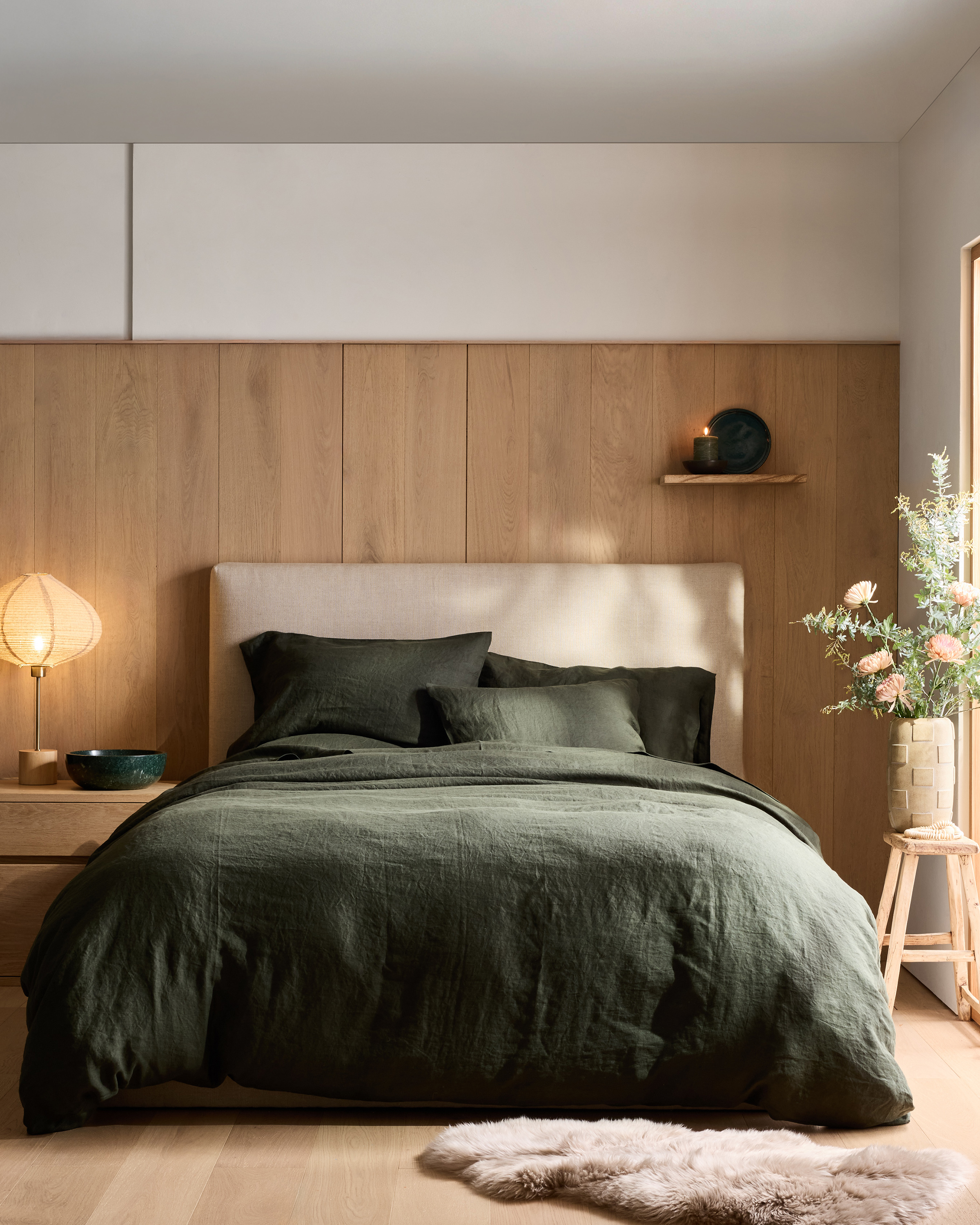 Pine European Linen Deluxe Bedding Bundle