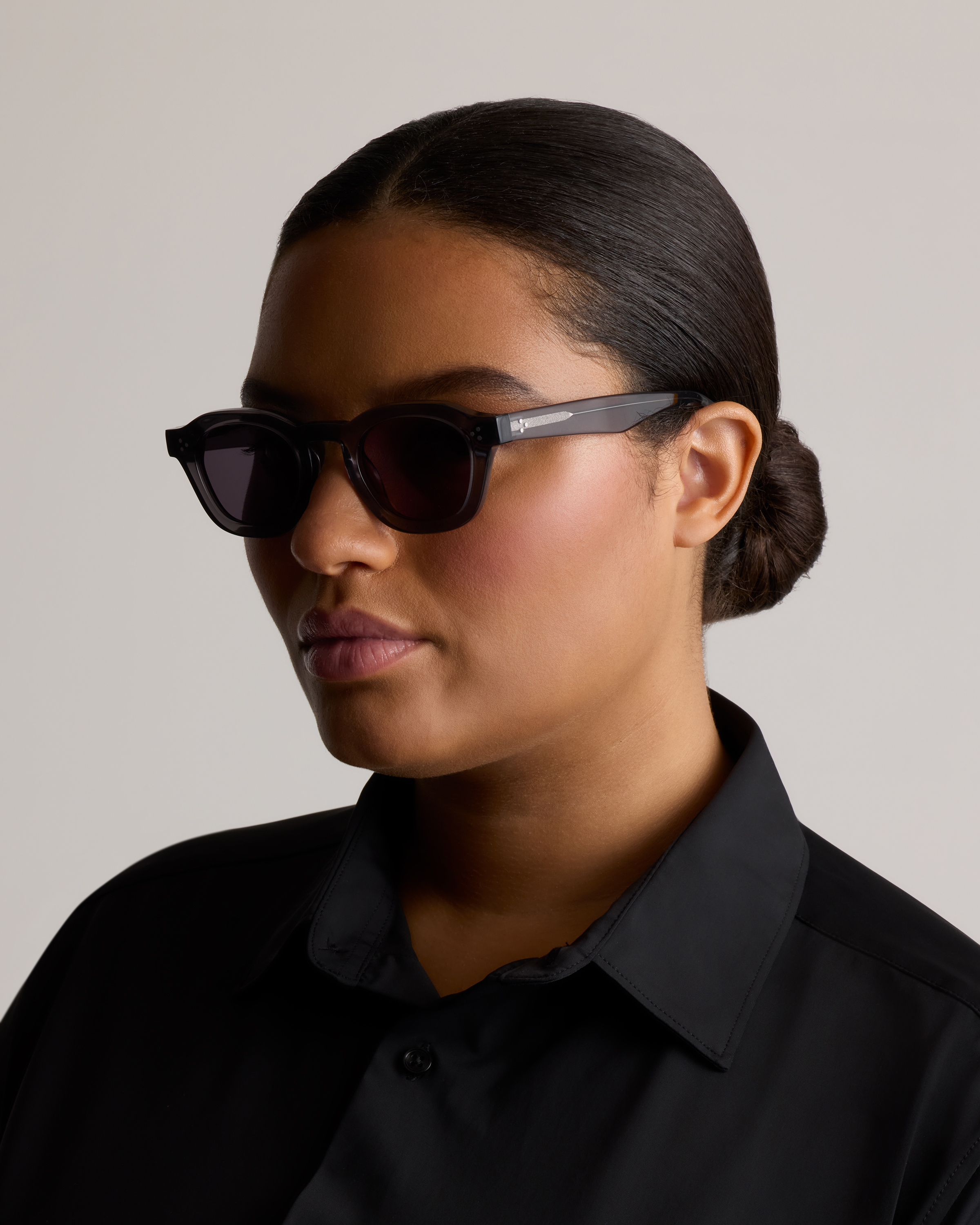 Maldives Polarized Acetate Sunglasses Maldives Polarized Acetate Sunglasses in Black with Grey lens main image 3