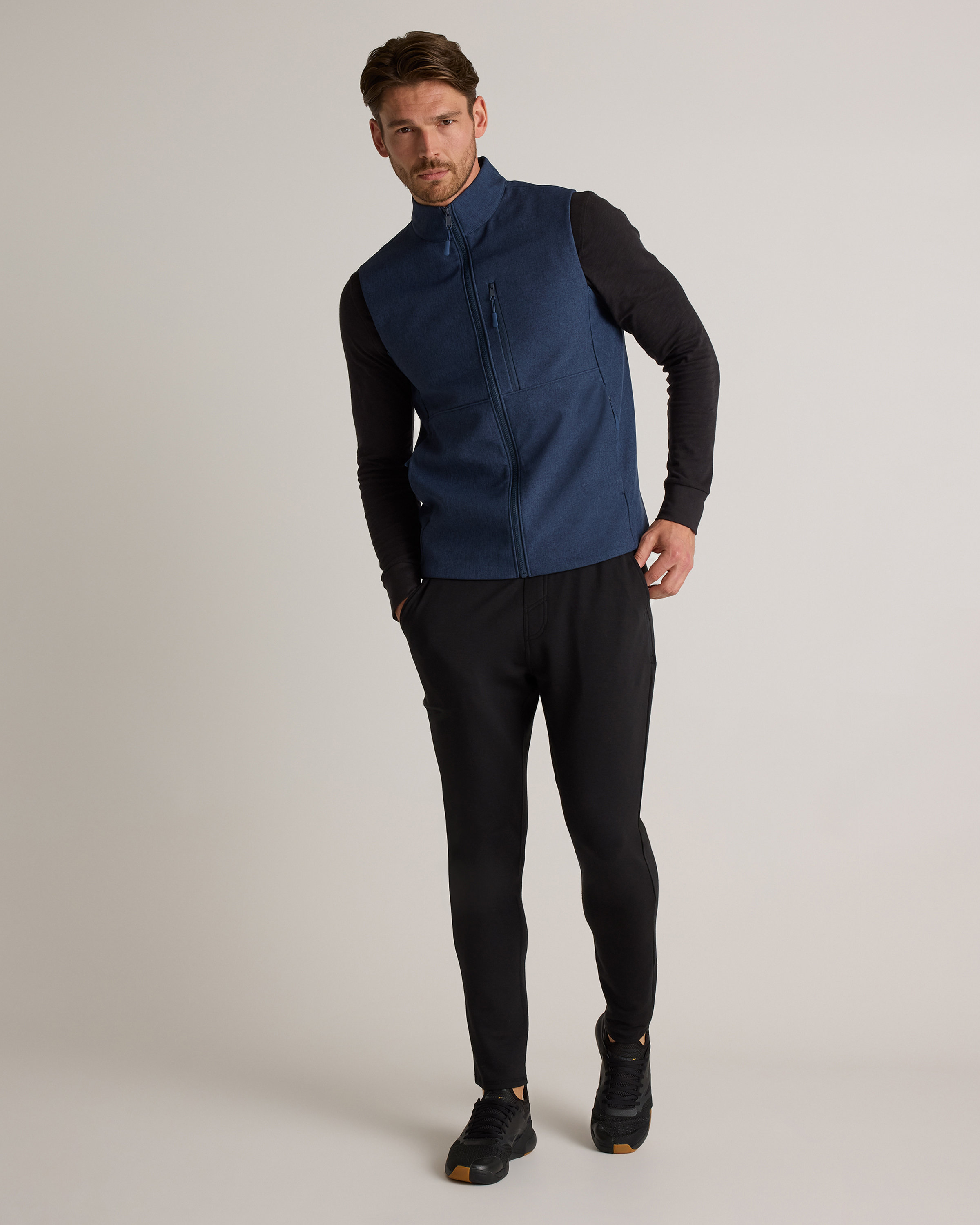 Softshell Fleece-Lined Full-Zip Vest
