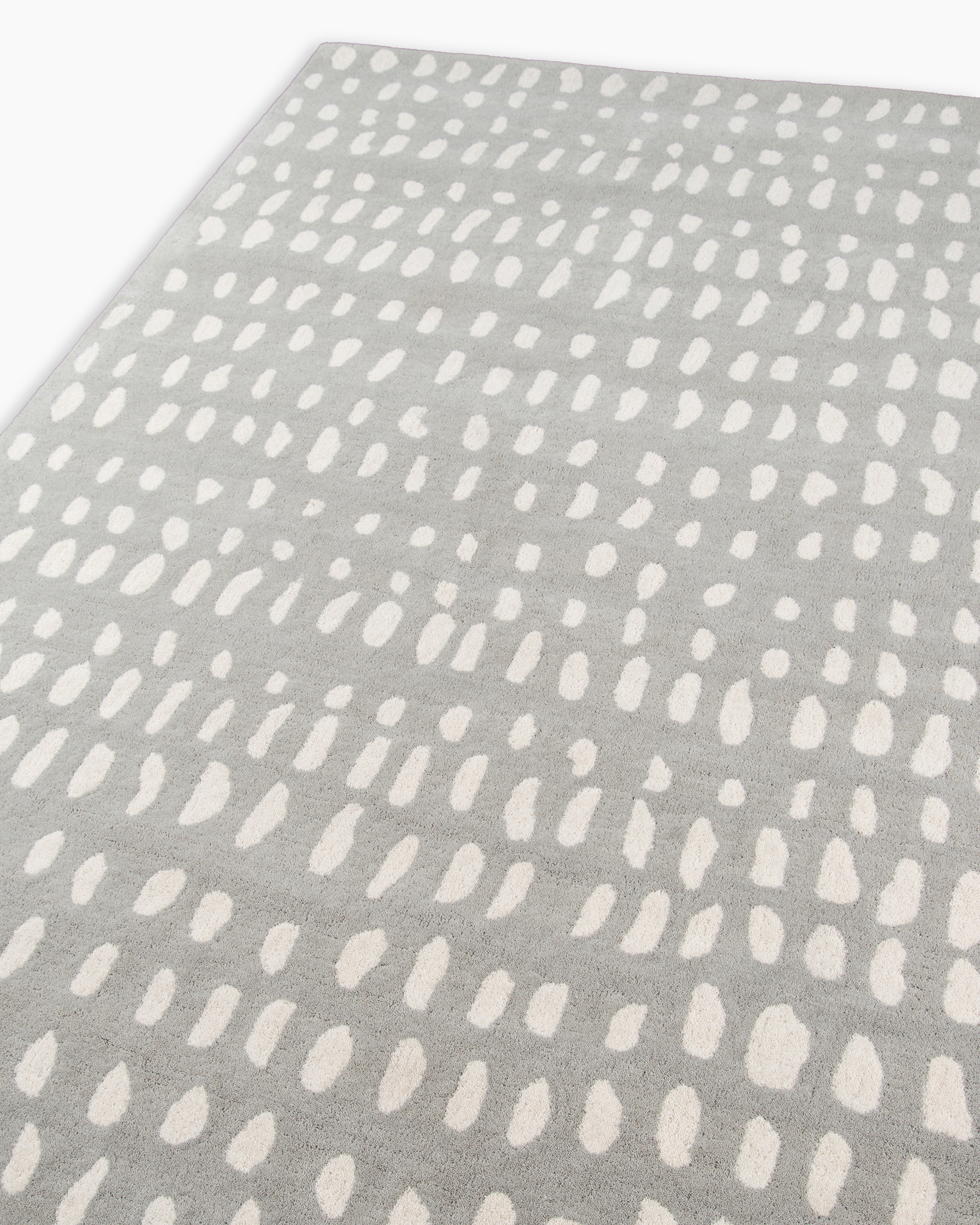 Quince Painterly Dots Wool Rug - Thumbnail 4