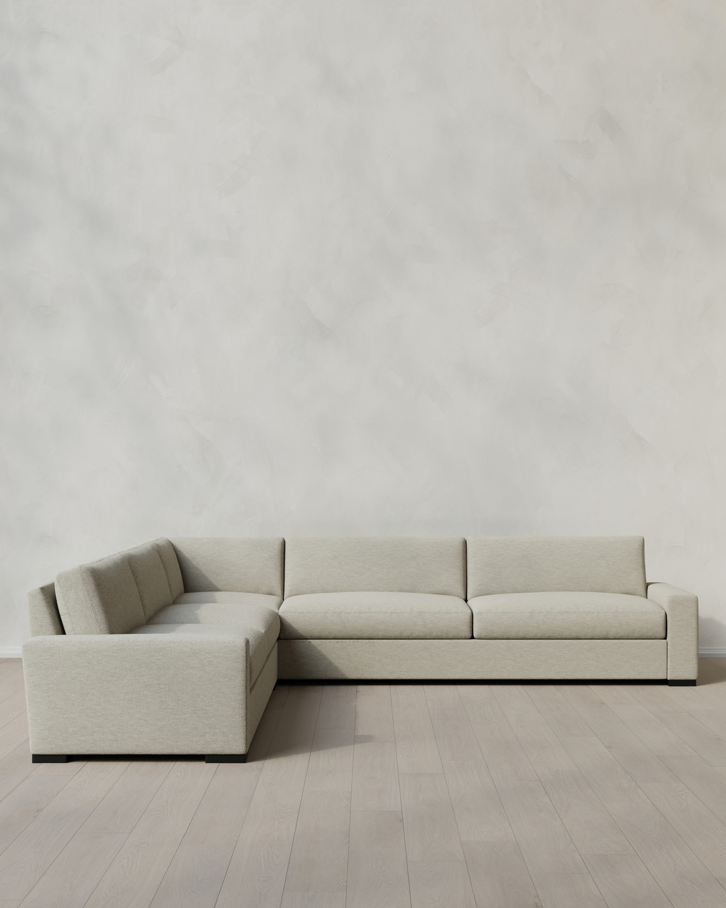 Stillman L Sectional in Performance Basketweave - Performance Basketweave, Flax