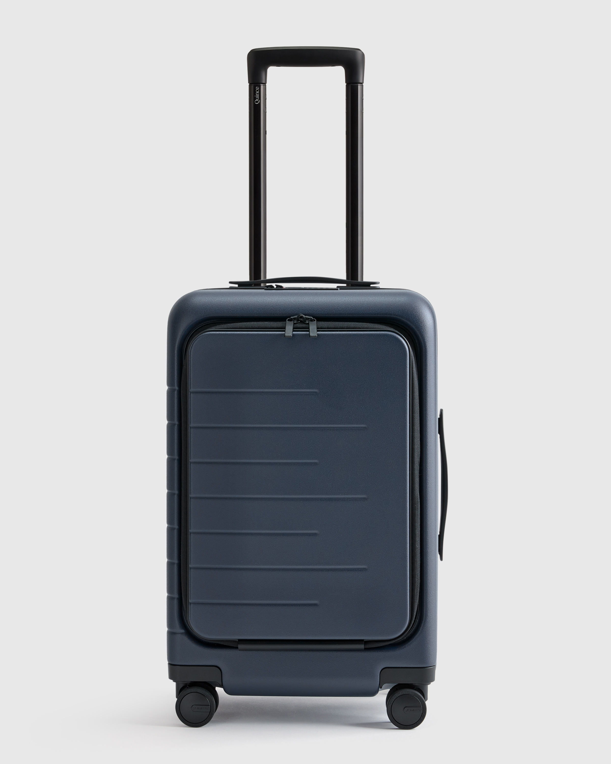 Navy Front Pocket Carry-On Suitcase