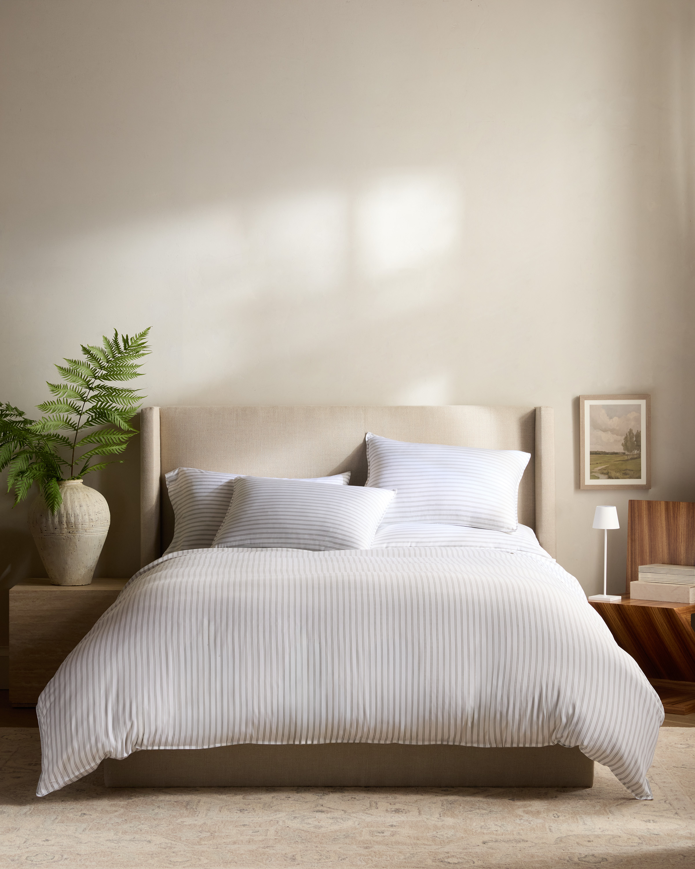 Bamboo Stripe Duvet Cover Set - thumbnail 2