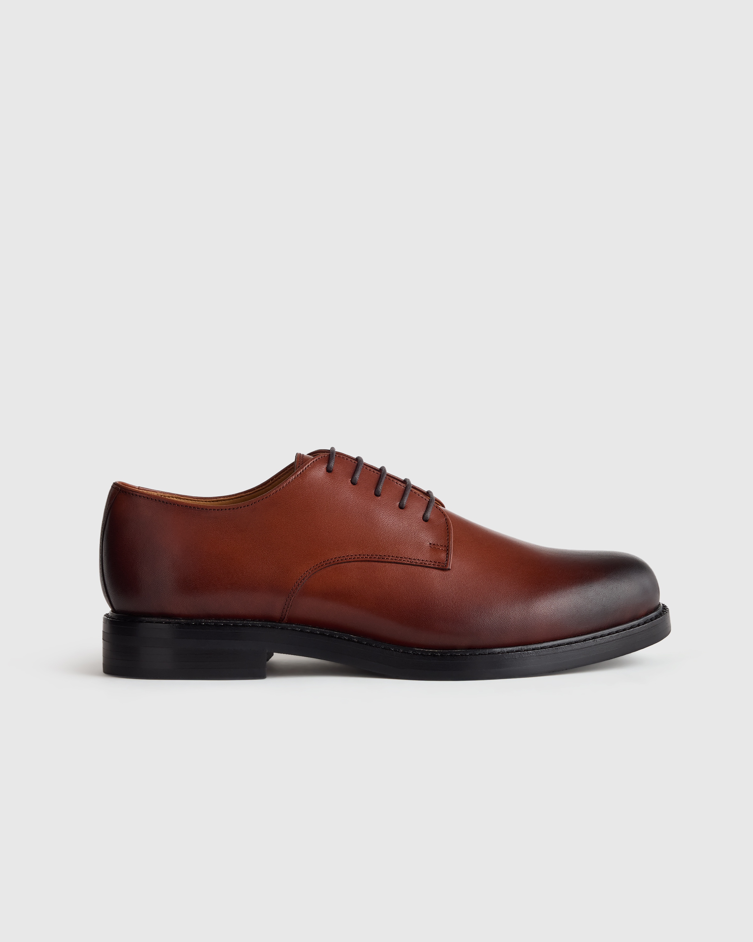 Brandy Calfskin Leather Derby