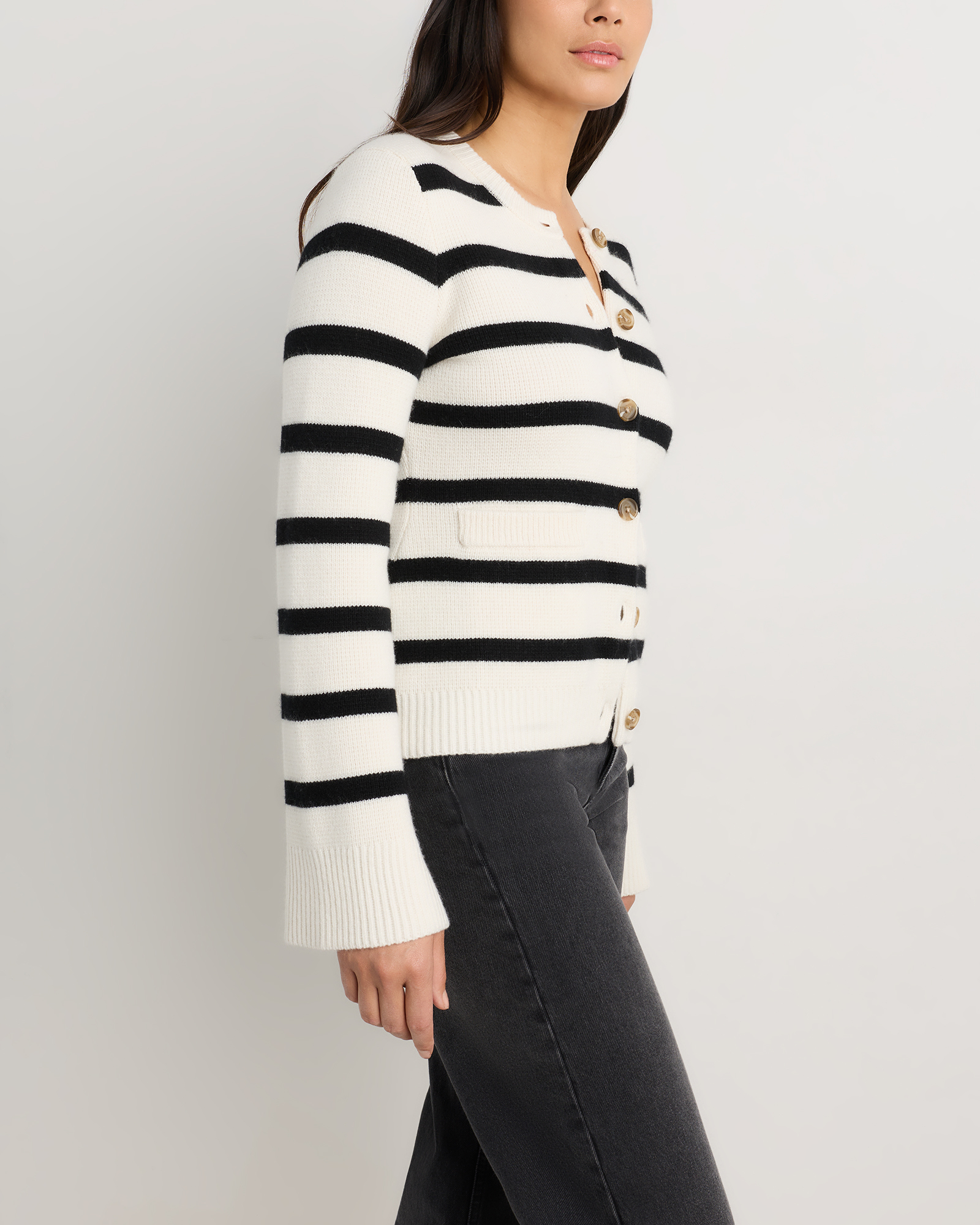 French Terry Modal Cardigan