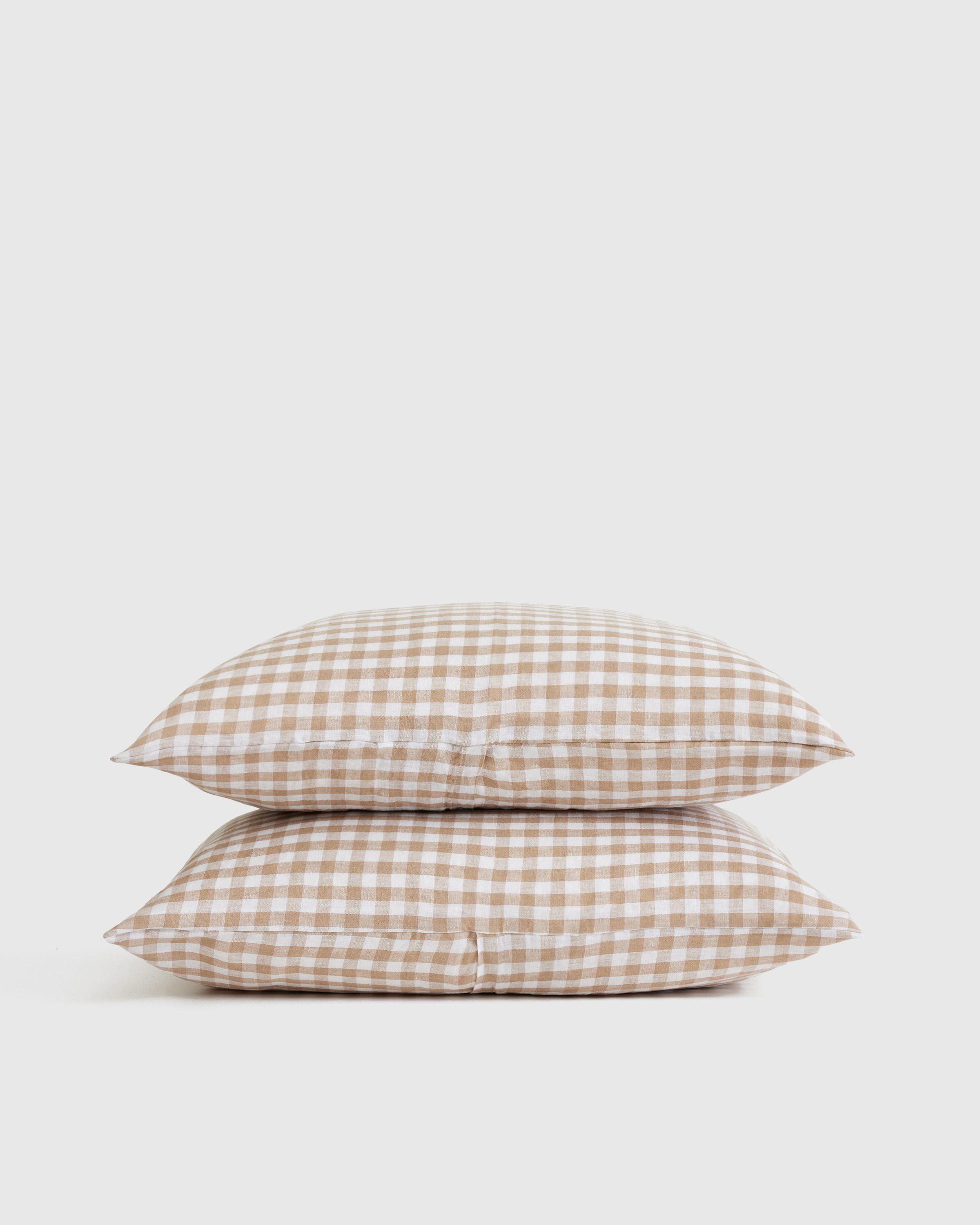 Cafe Gingham European Linen Sham Set