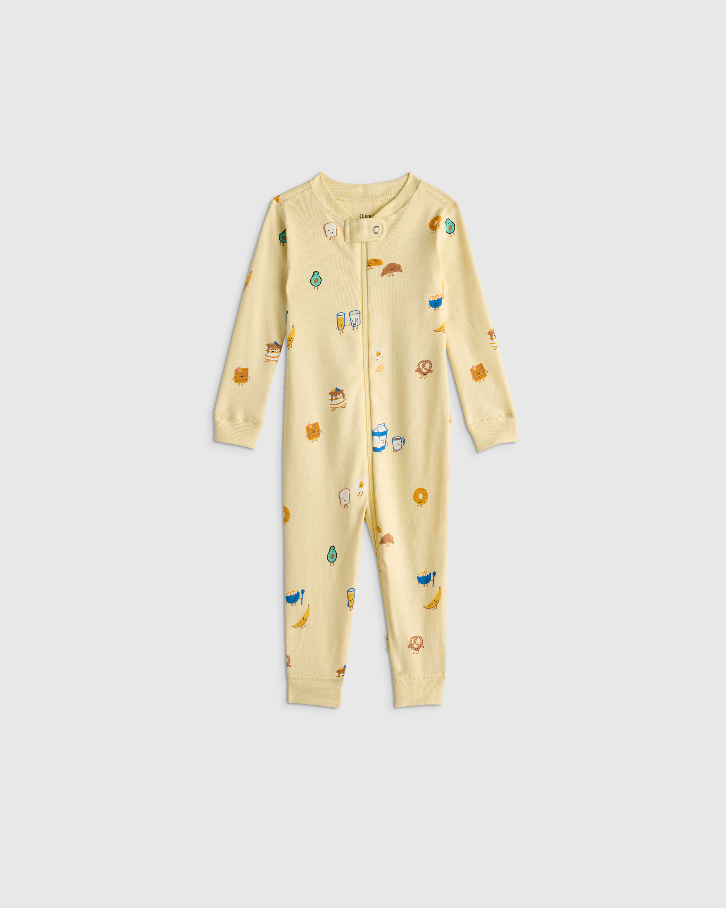 Breakfast Buddies 100% Organic Cotton One Piece Pajama