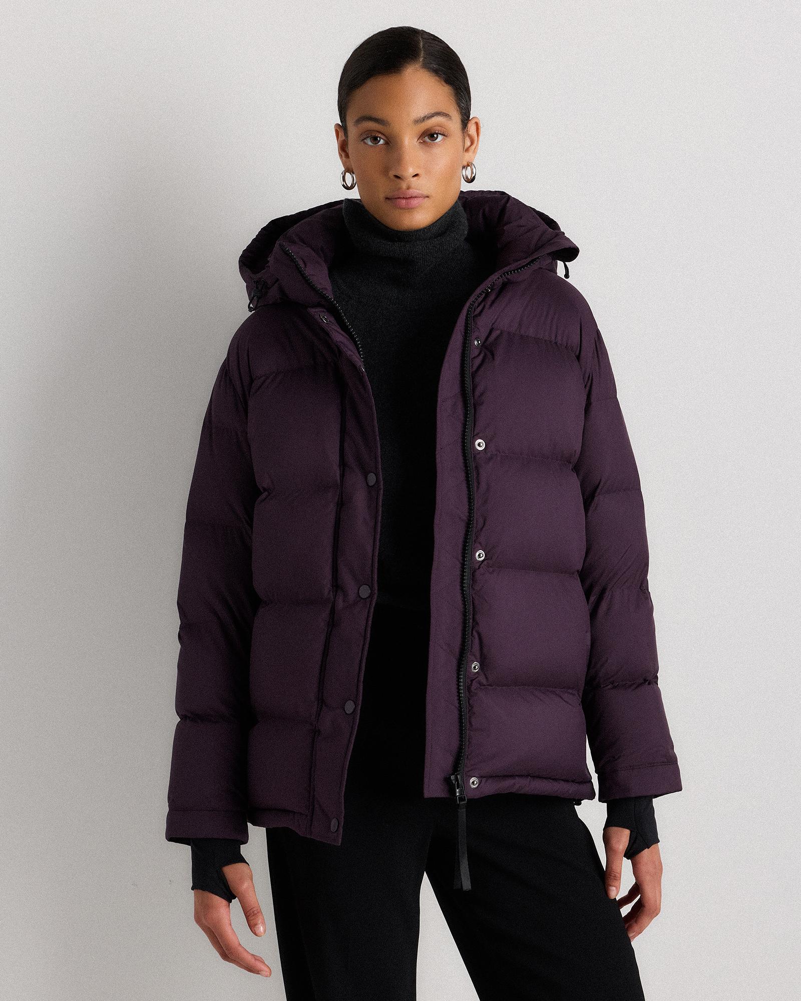 Quince Women's Responsible Down Puffer Jacket In Purple
