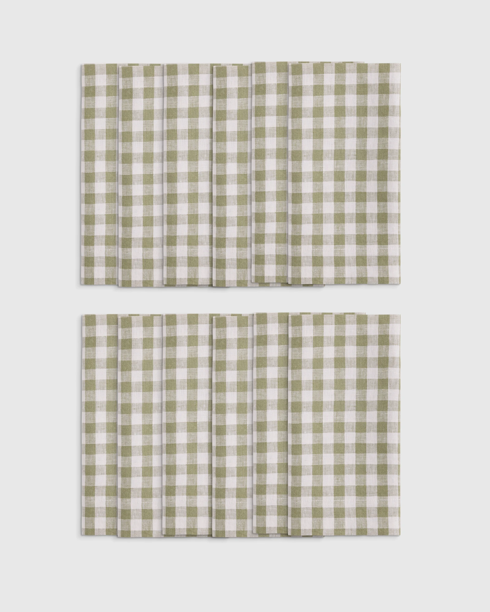 European Linen Wide-Hem Napkins (Set of 12)