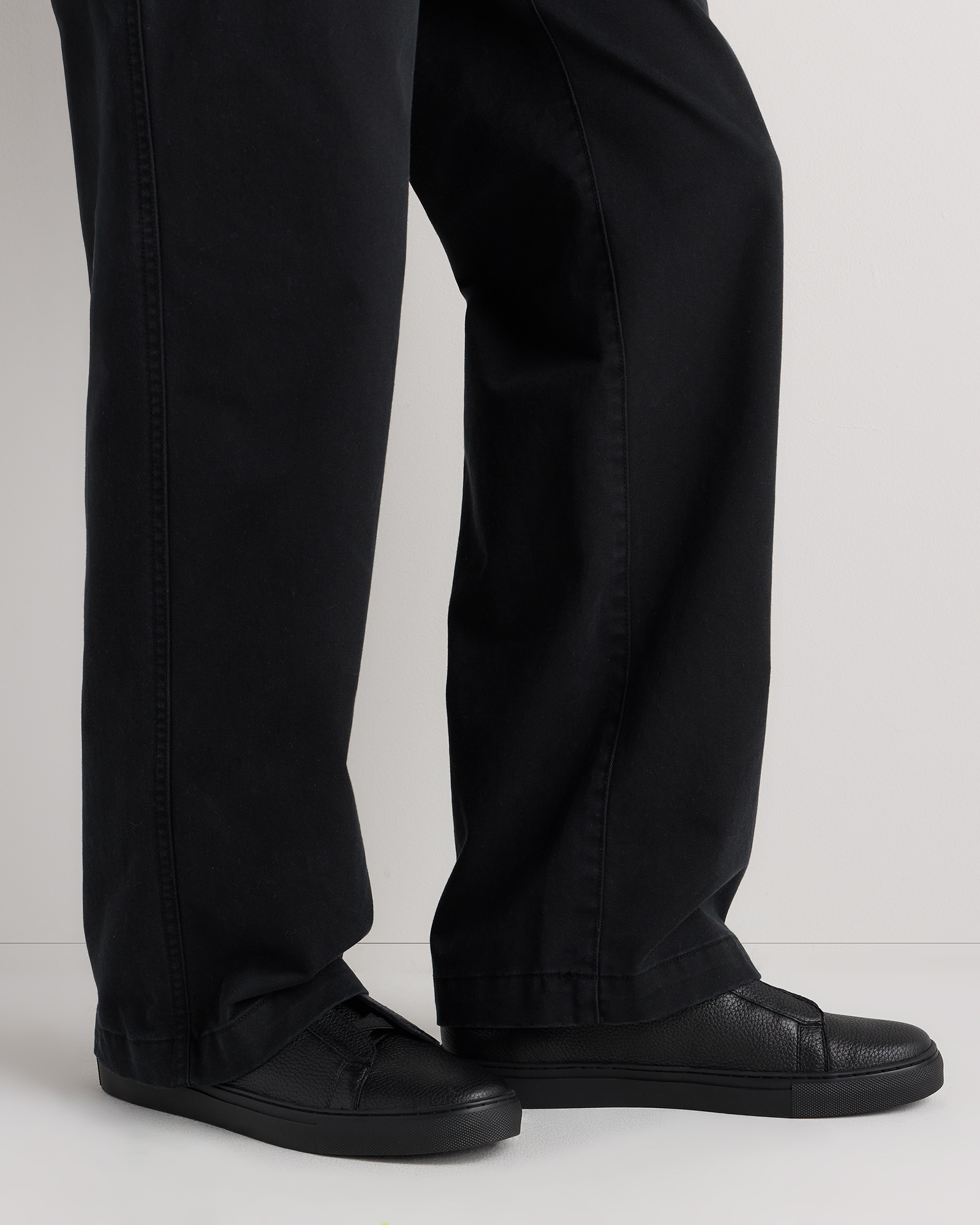 Deerskin Tailored Sneaker in Black