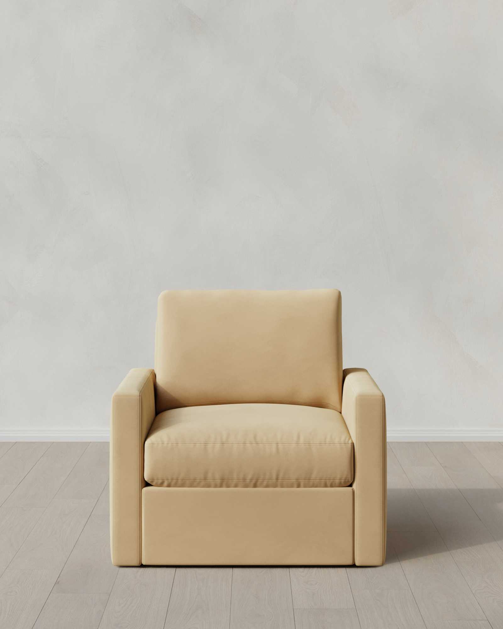 Swivel Armchair Performance Velvet Linen