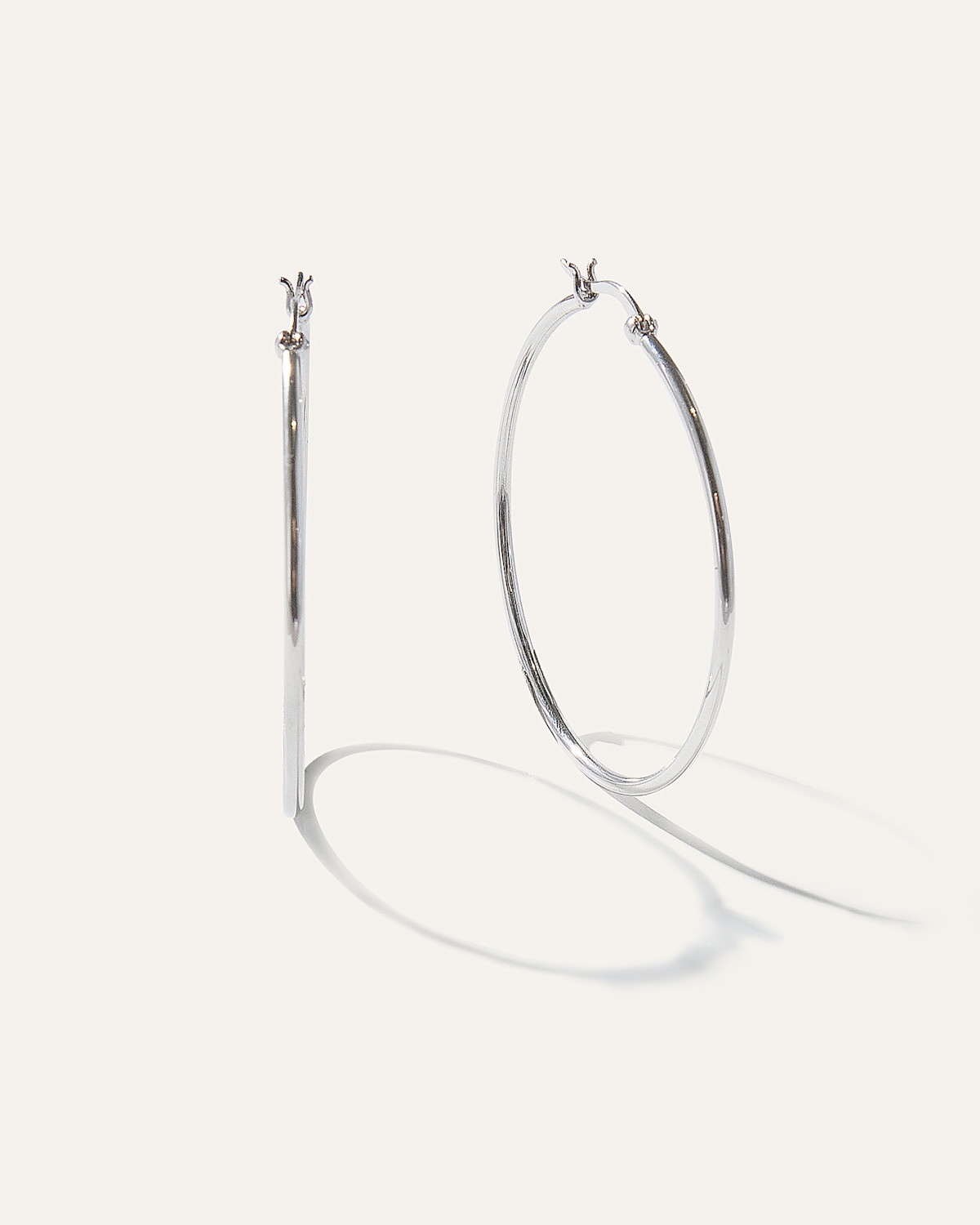 Quince Silver Statement Hoops in Sterling Silver