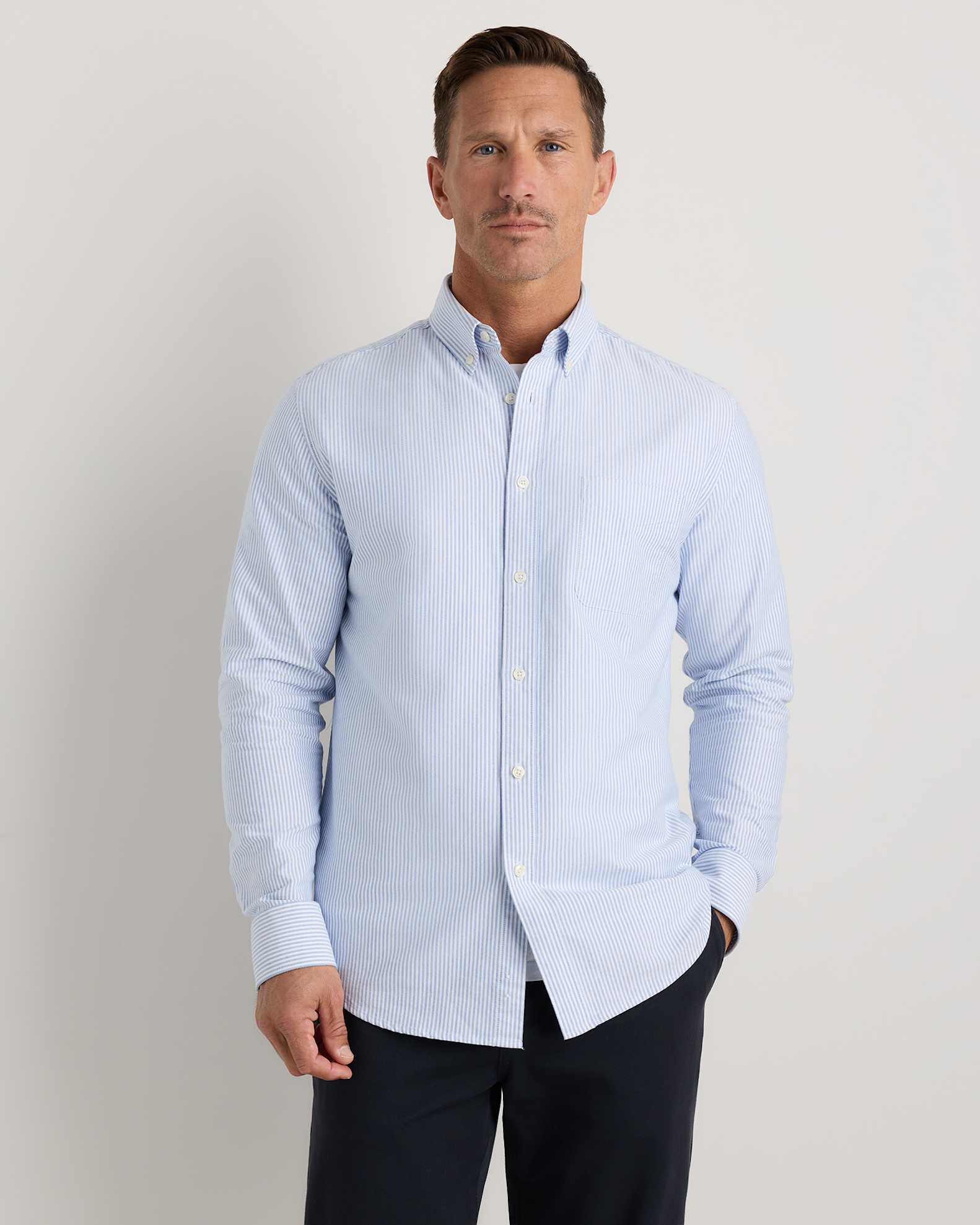 Men's Oxford Shirt in Dark Coal, Size Large, Organic Cotton by Quince Men's Oxford Shirt in Dark Coal, Size Large, Organic Cotton by Quince