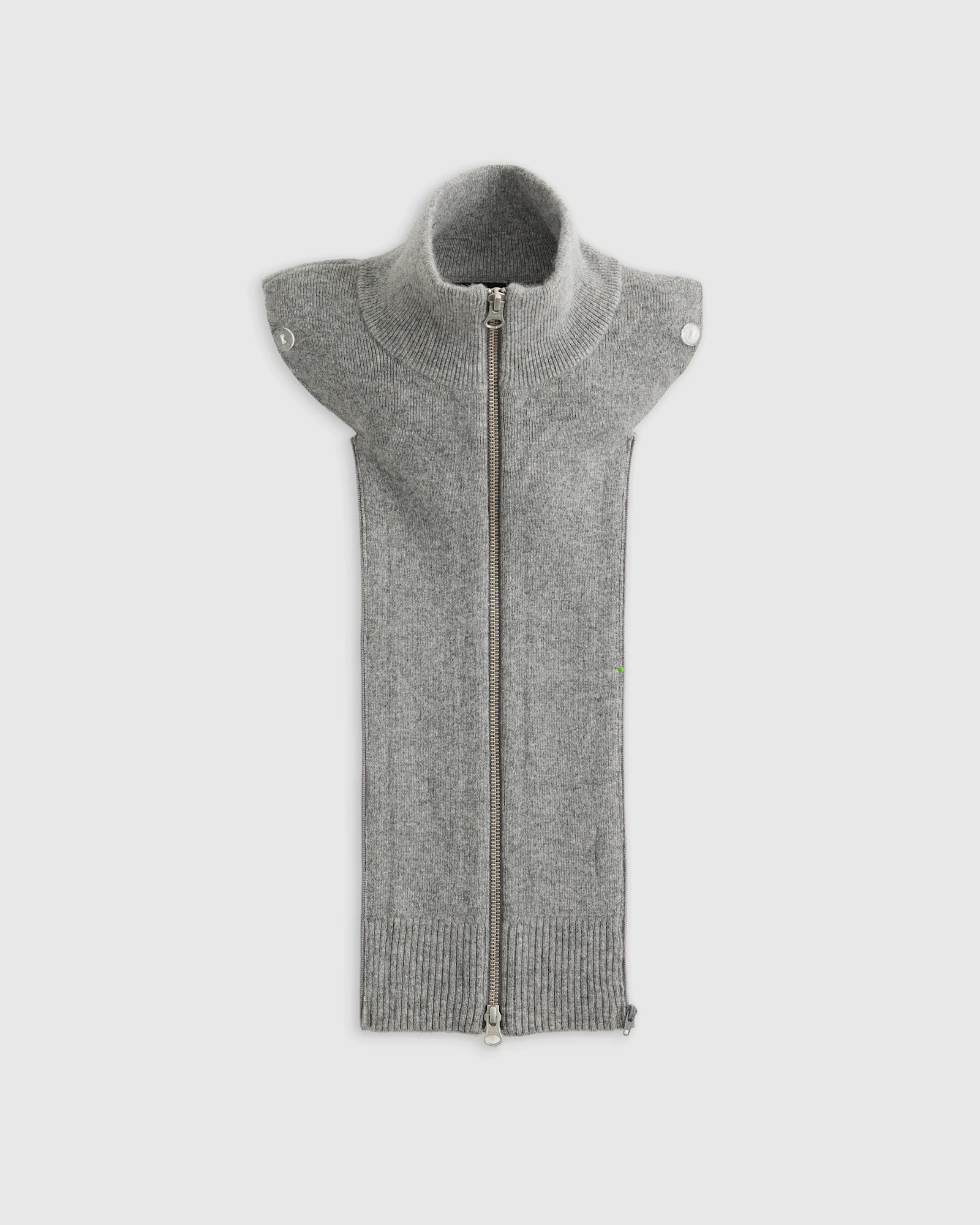 100% Mongolian Cashmere Ribbed Collar Blazer Insert
