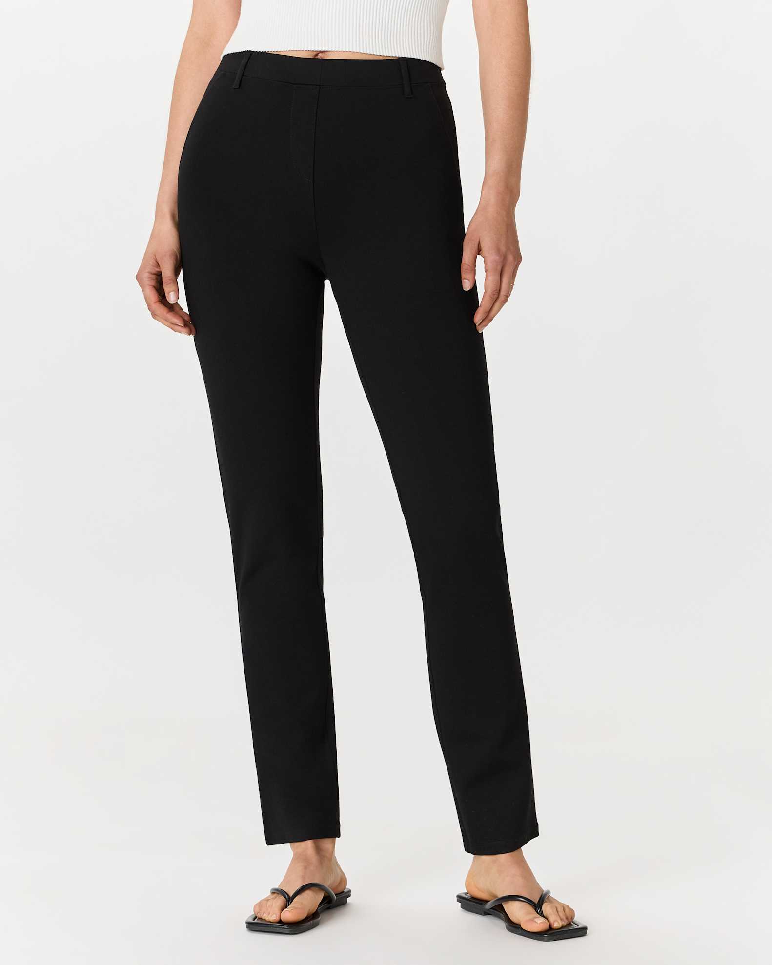 womens black dress pants Rheane Women's Plus Size Wide Leg for Women High Waisted Pants Slacks (Black XL) at Amazon Women's Clothing store Hidden Back Zipper H&M MAMA - Beige MAMA