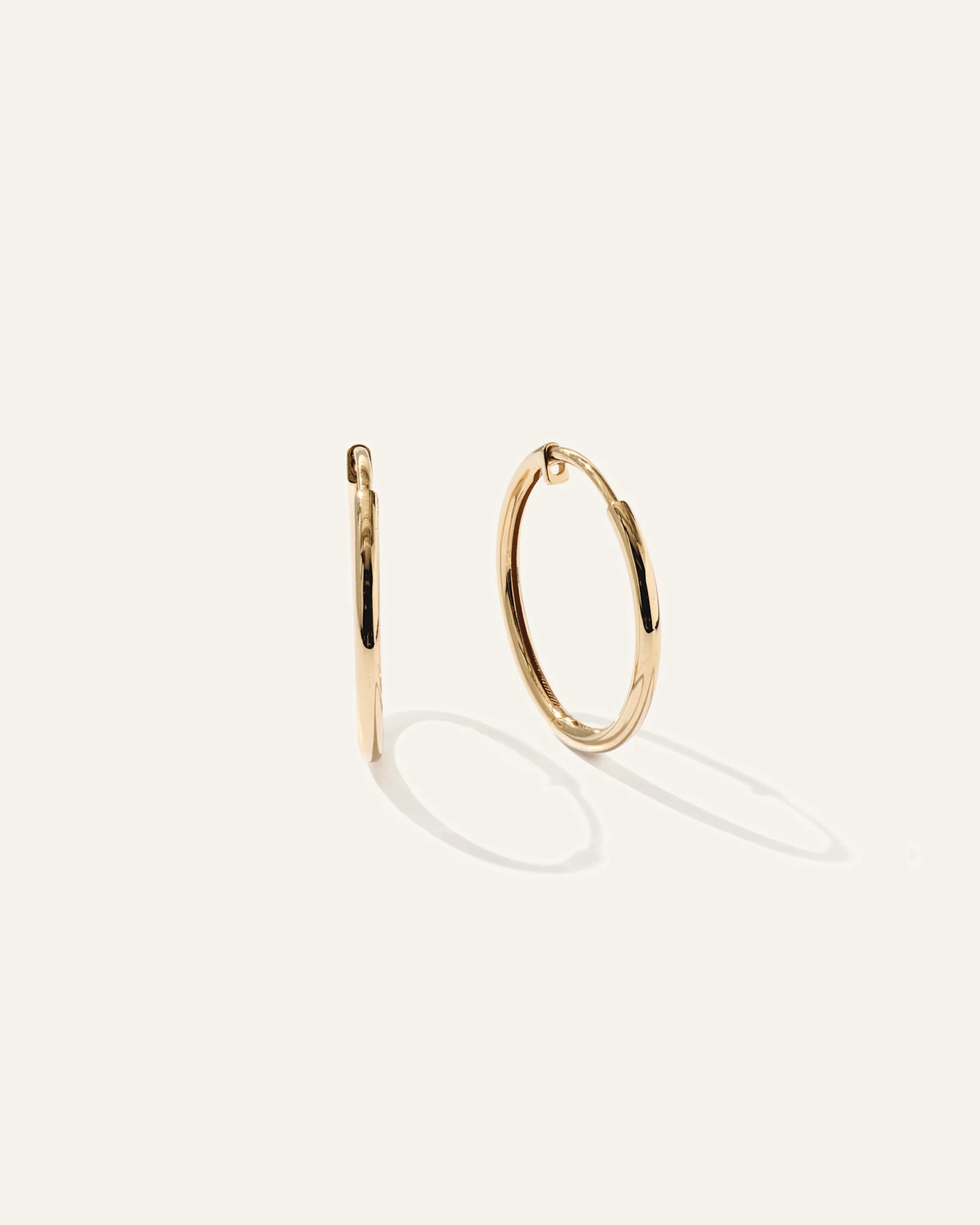 14K Gold Classic Hoops