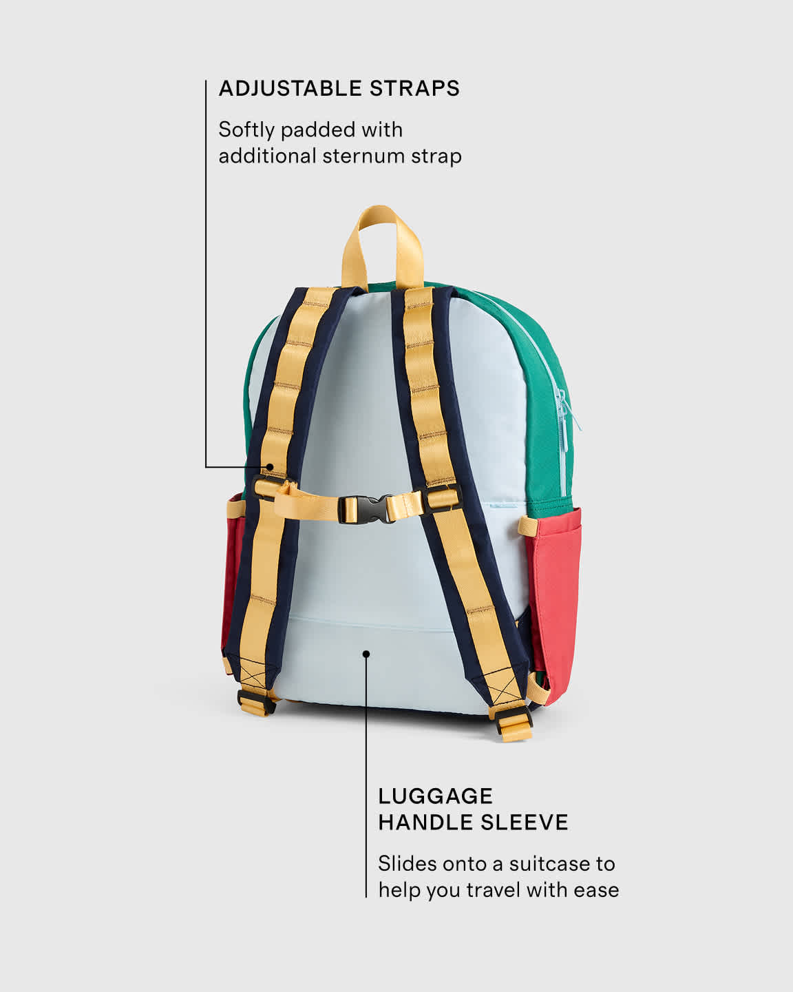 colorblock mini backpack 26L made with supremely durable State Bags Kane Mini Backpack