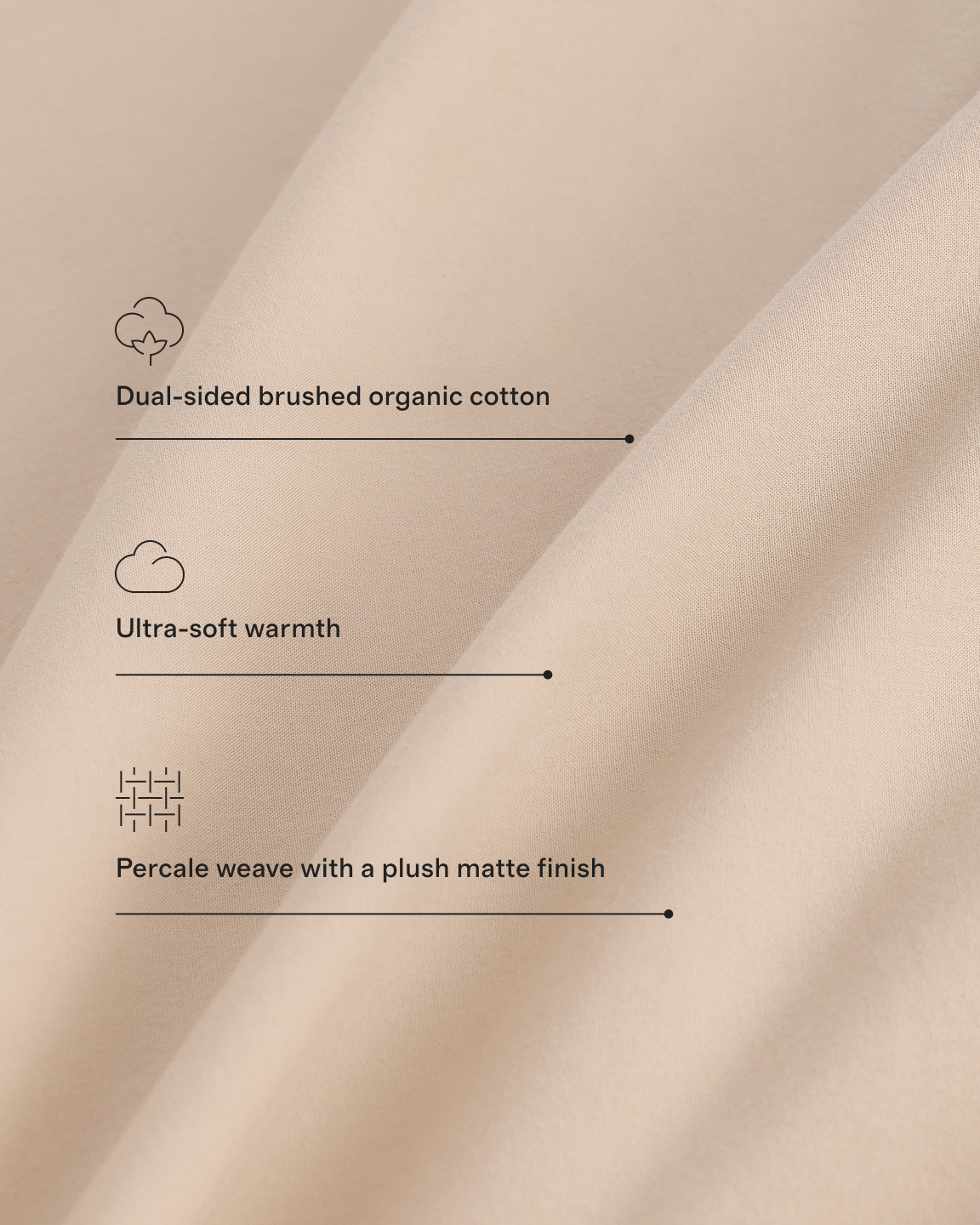 100% Organic Brushed Cotton Euro Sham - thumbnail 4