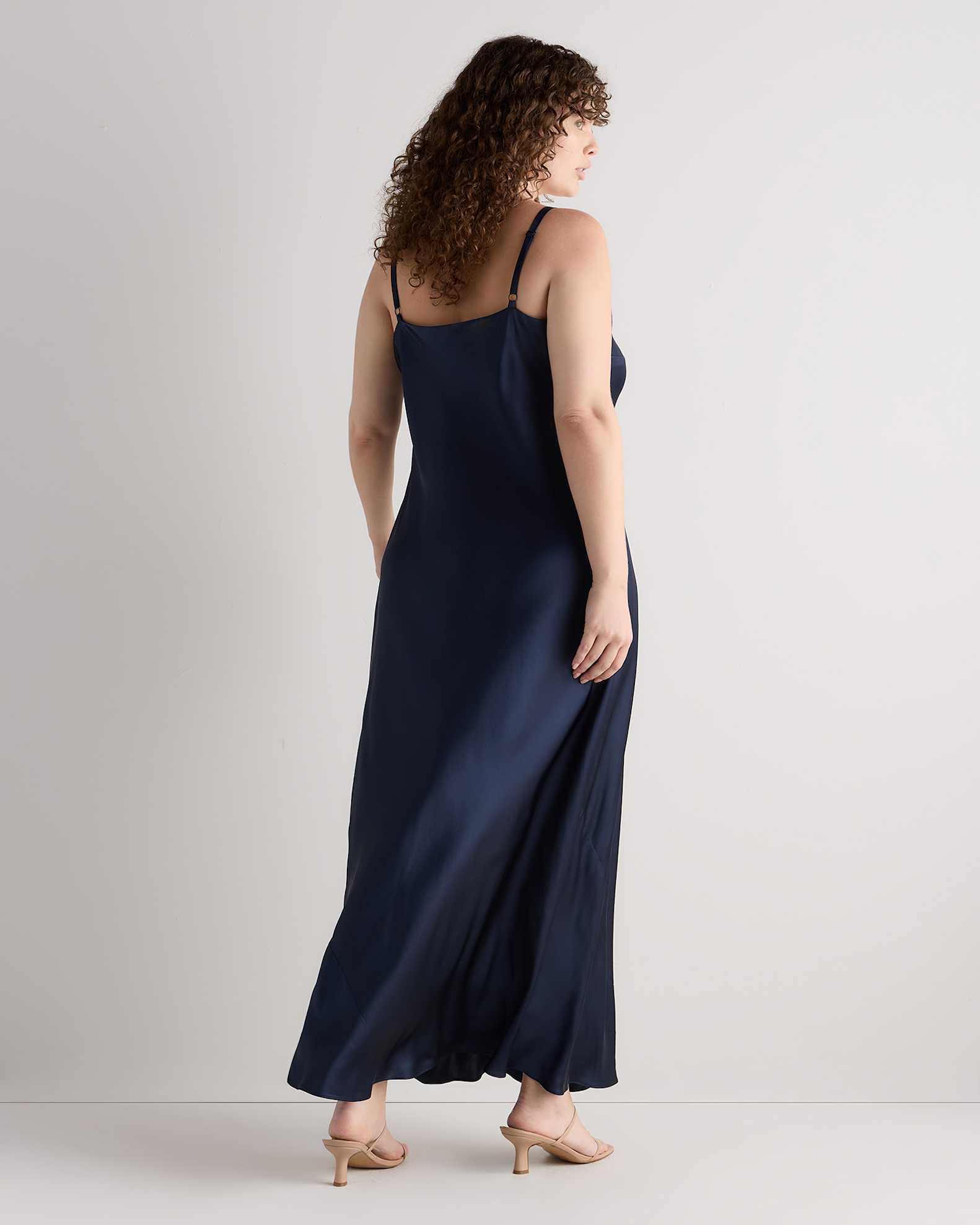 full slip dress Slips for Under Dresses - Long V Neck 100% Cotton feminine style to any outfit Full Slip Coffee