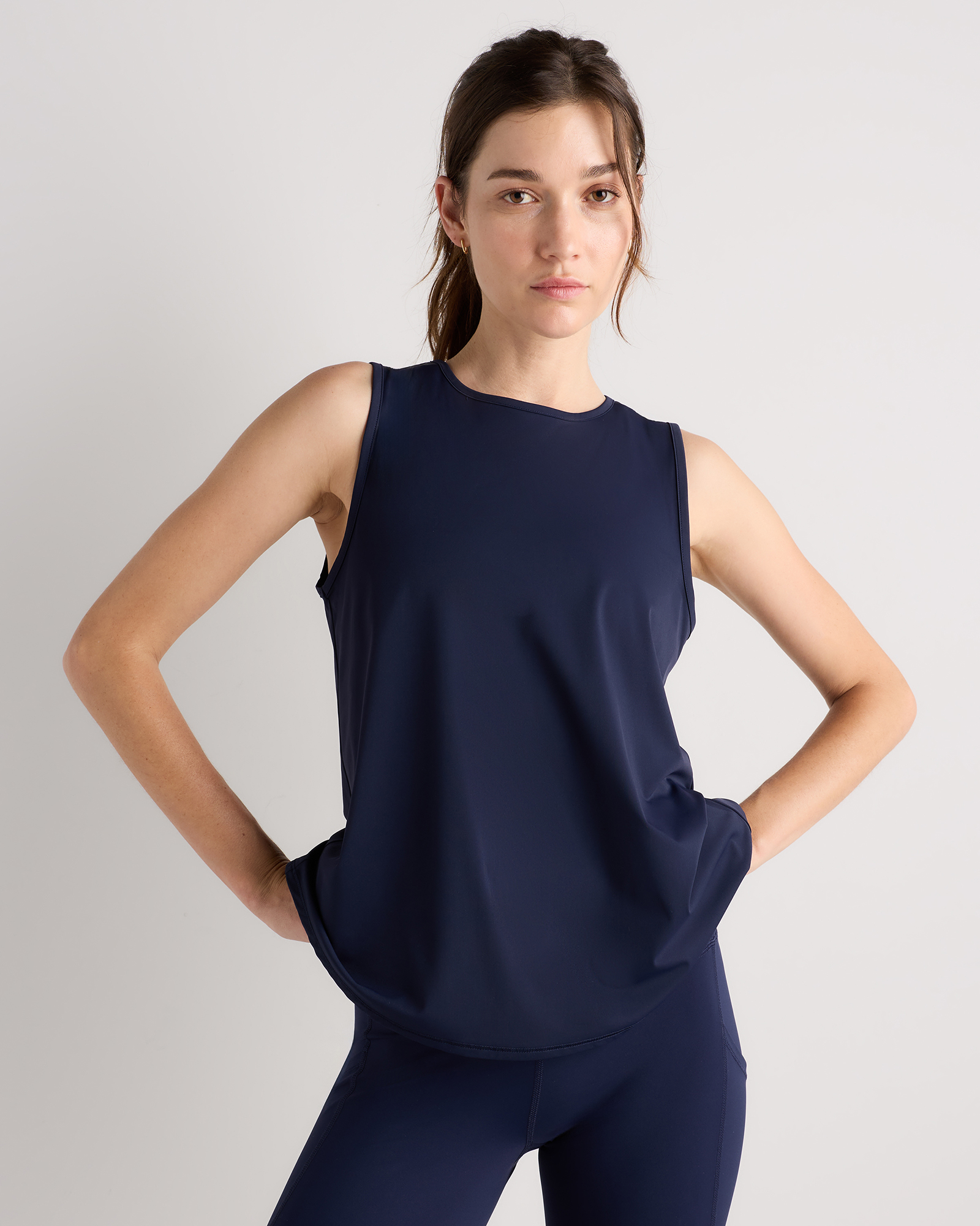 Deep Navy Essential Run Tank