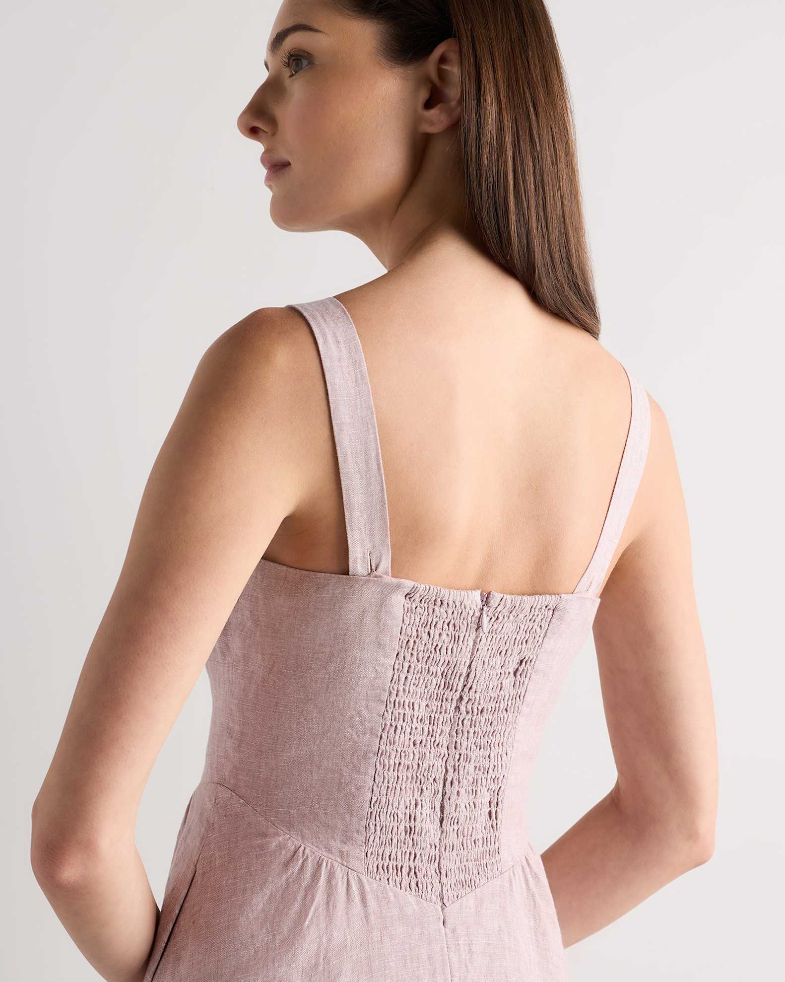 100% European Linen Corset Midi Dress 100% European Linen Corset Midi Dress