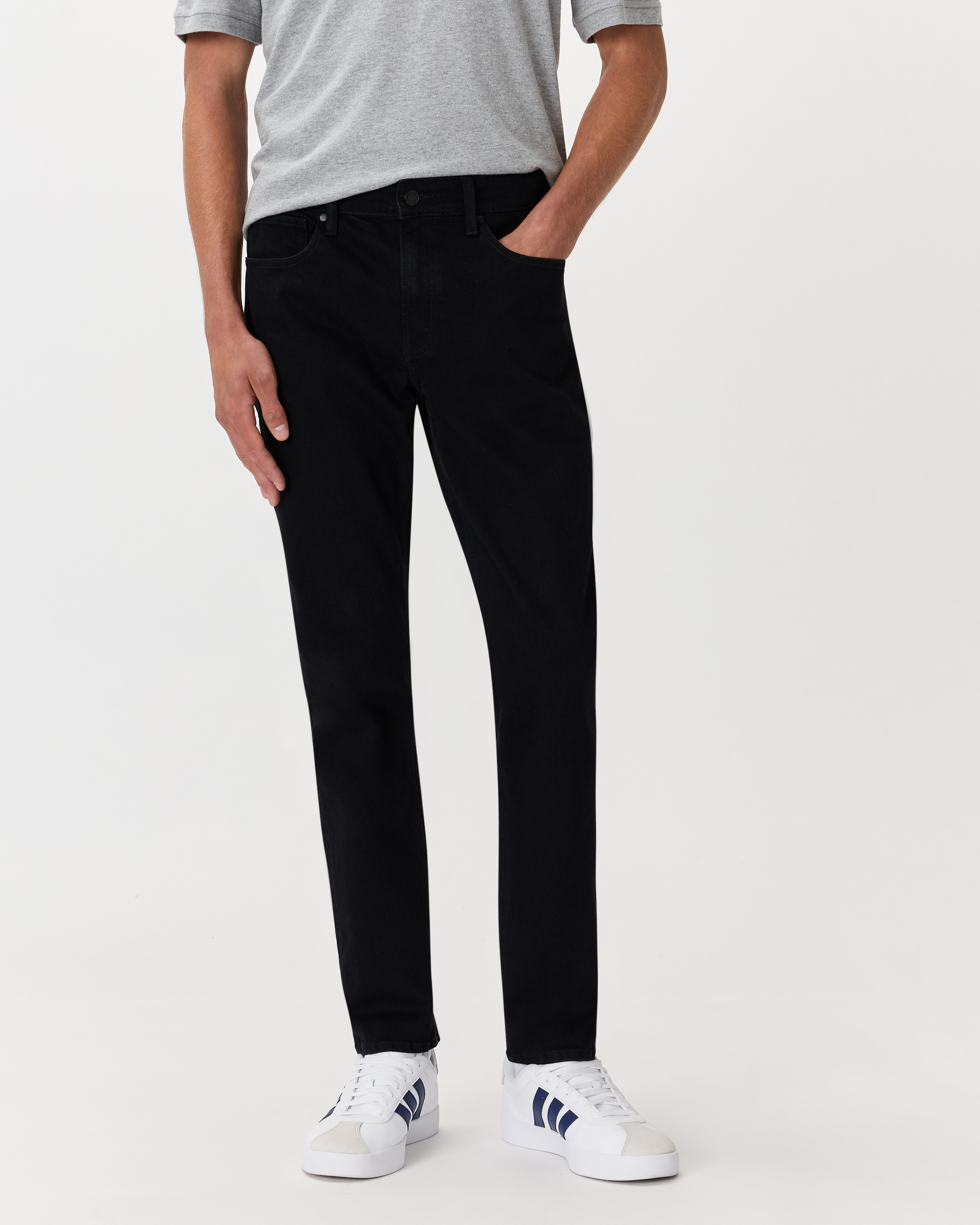 Quince Men's Warren Stretch Slim Straight Jeans In Black