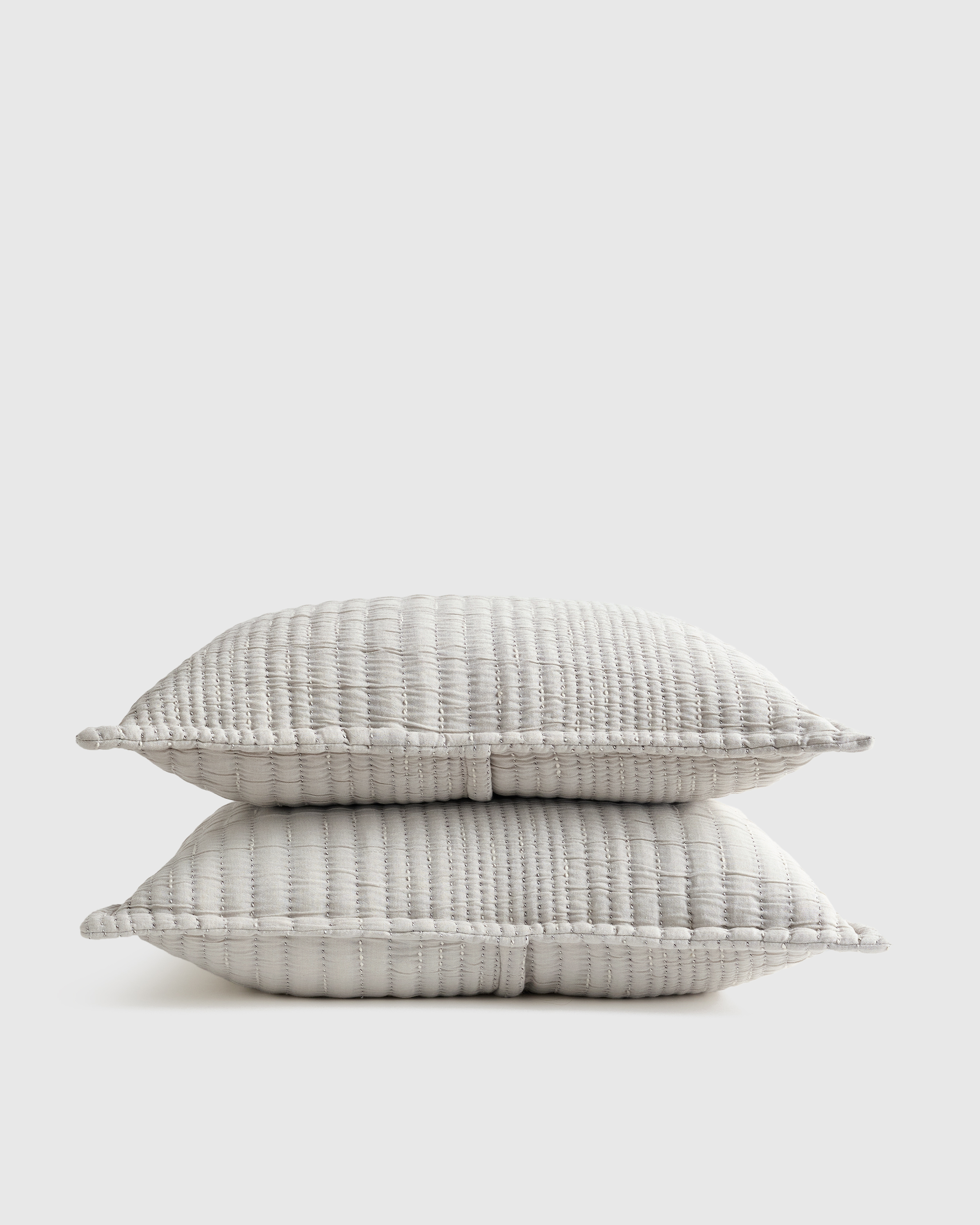 Cloud Organic Cotton Channel Stitch Sham Set