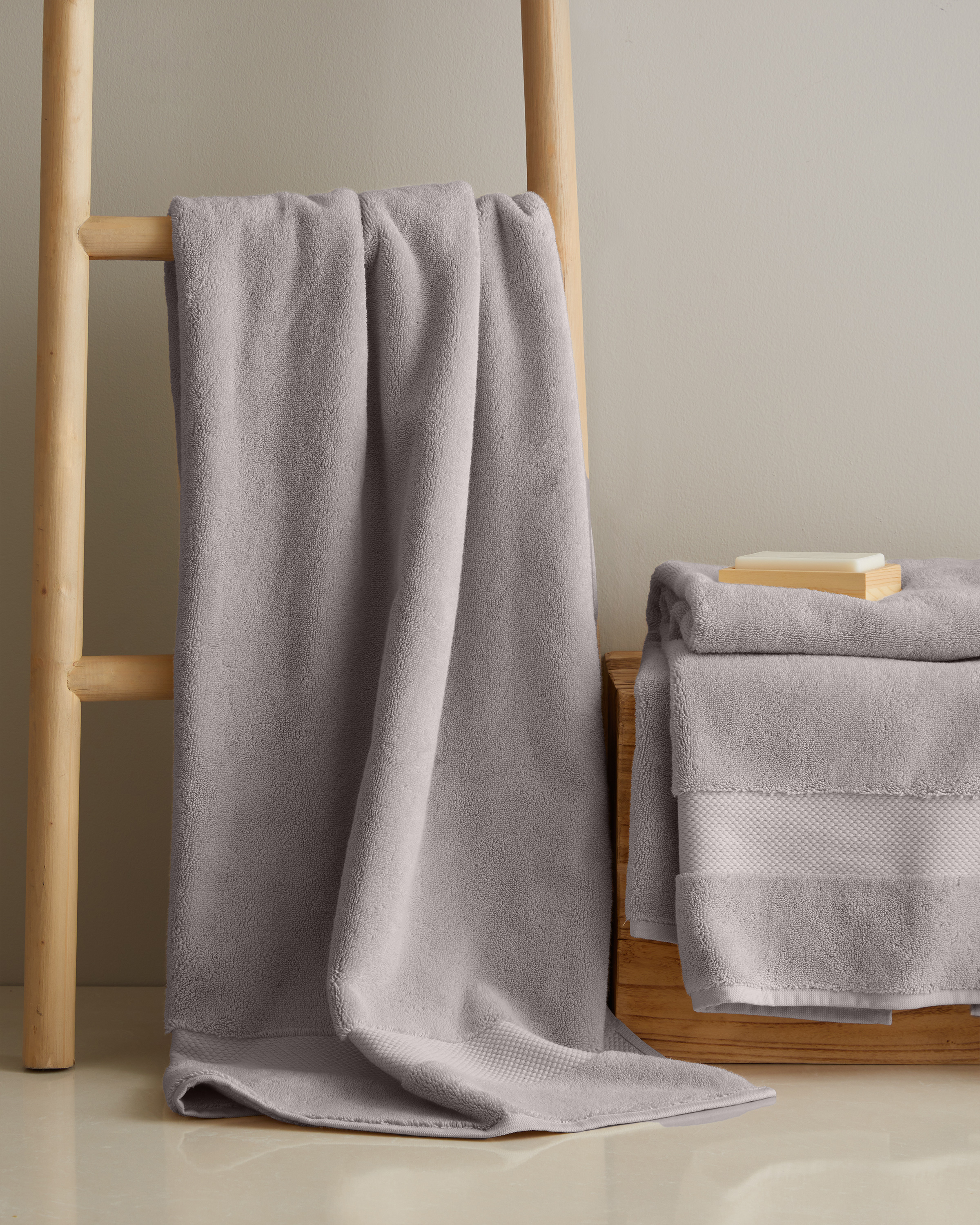 Turkish Ultra Plush Bath Towel (Set of 2) - Grey