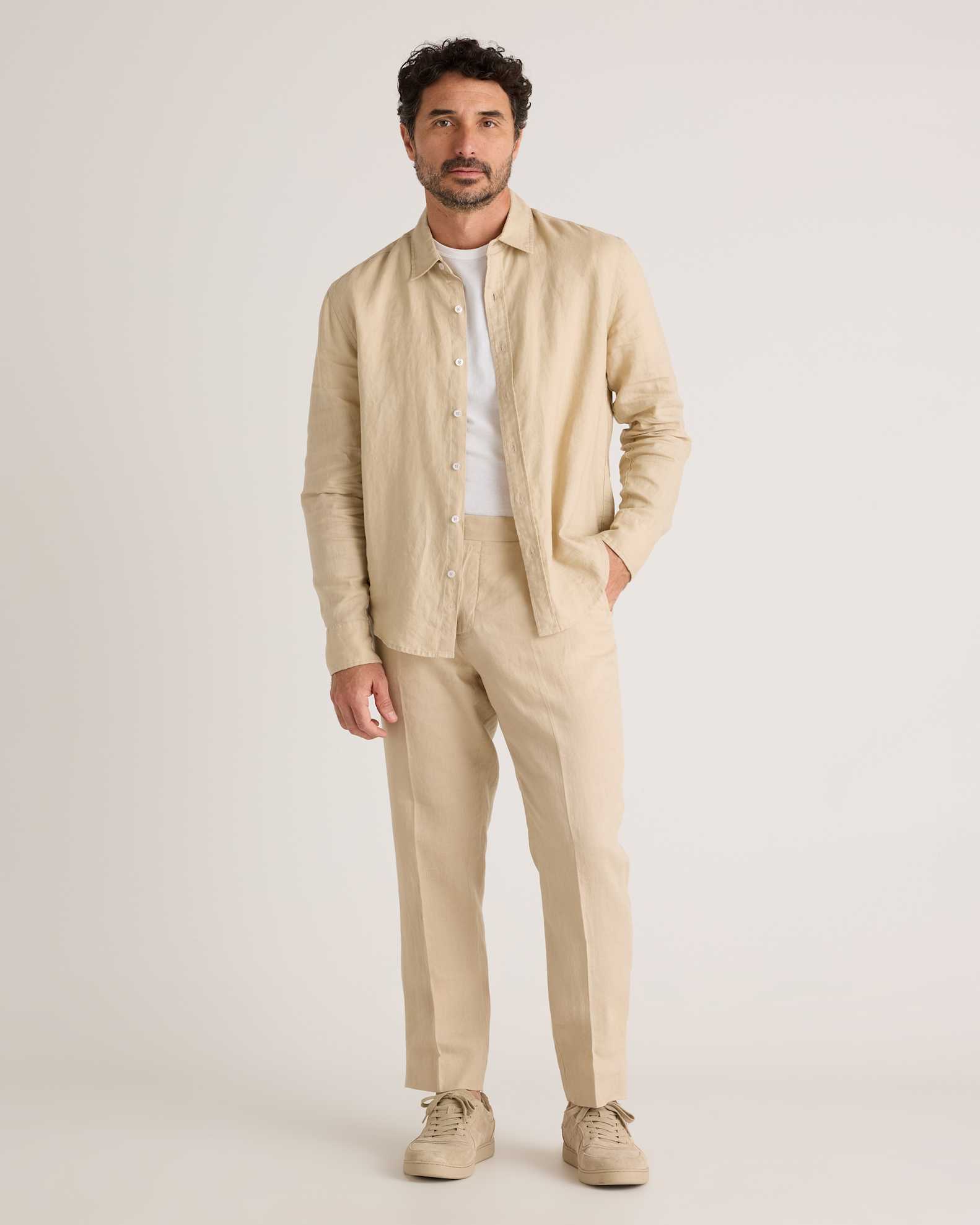Men's 100% European Linen Dress Pants Men's 100% European Linen Dress Pants