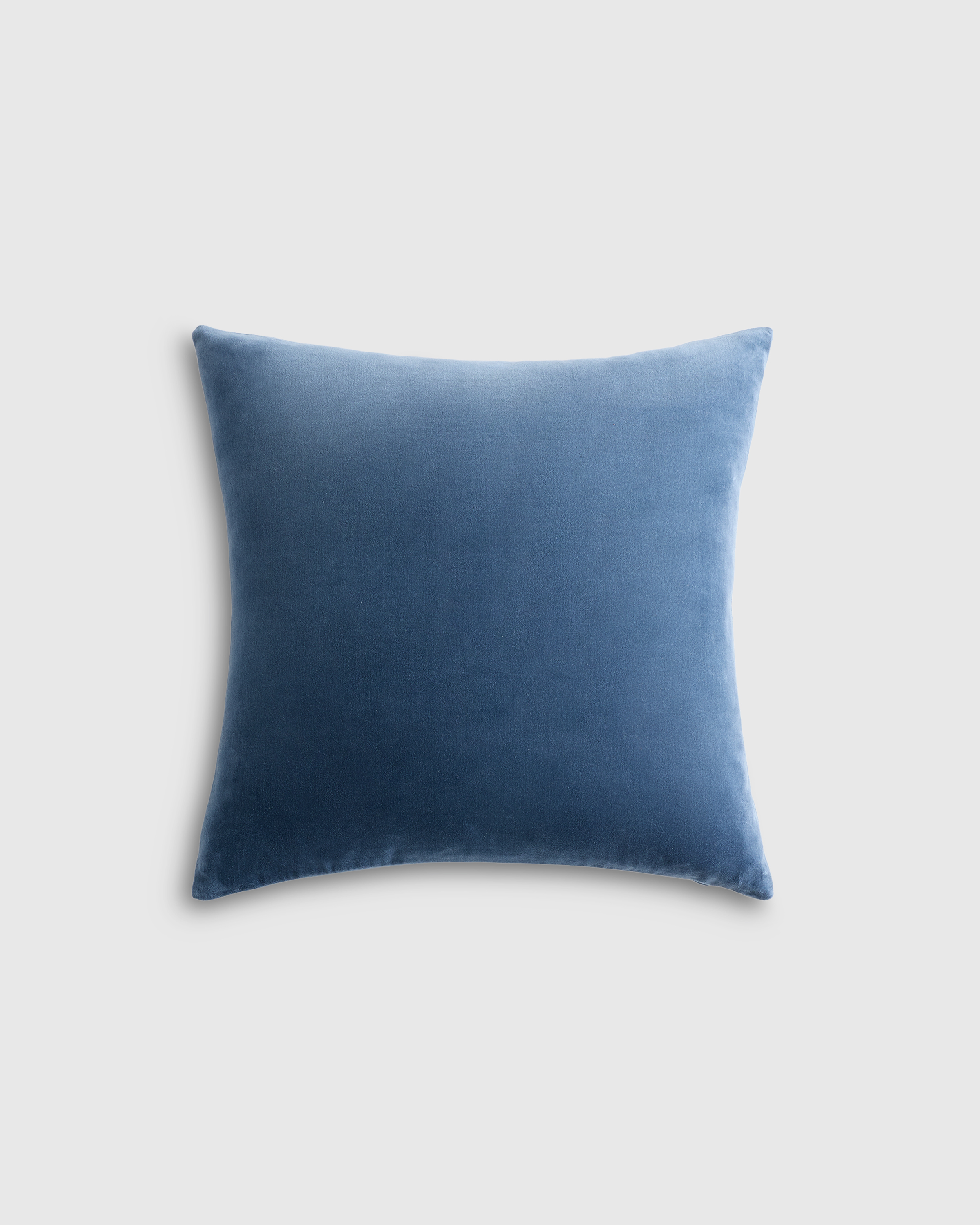 Glacier Blue Classic Cotton Velvet Pillow Cover
