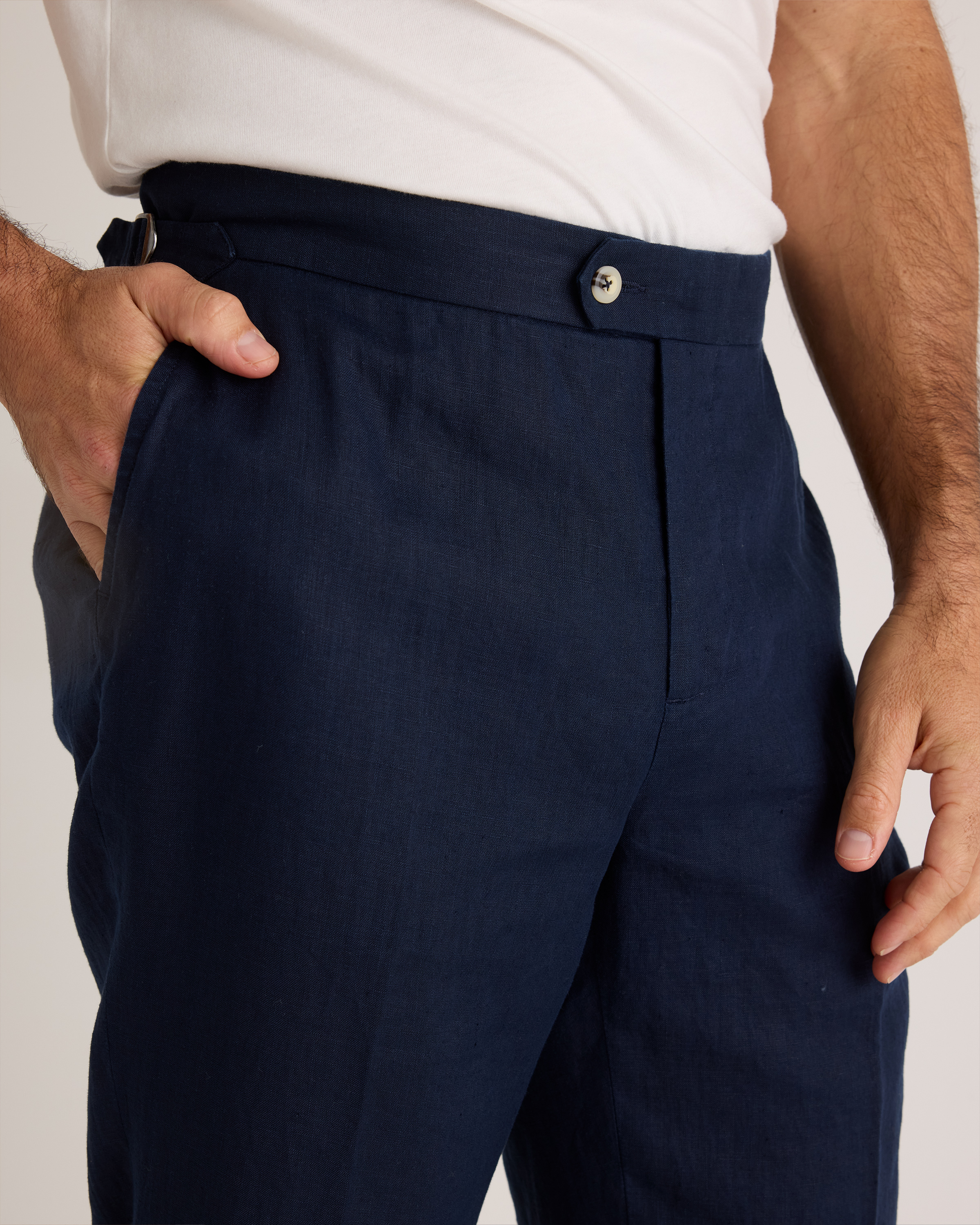 Men's 100% European Linen Dress Pants