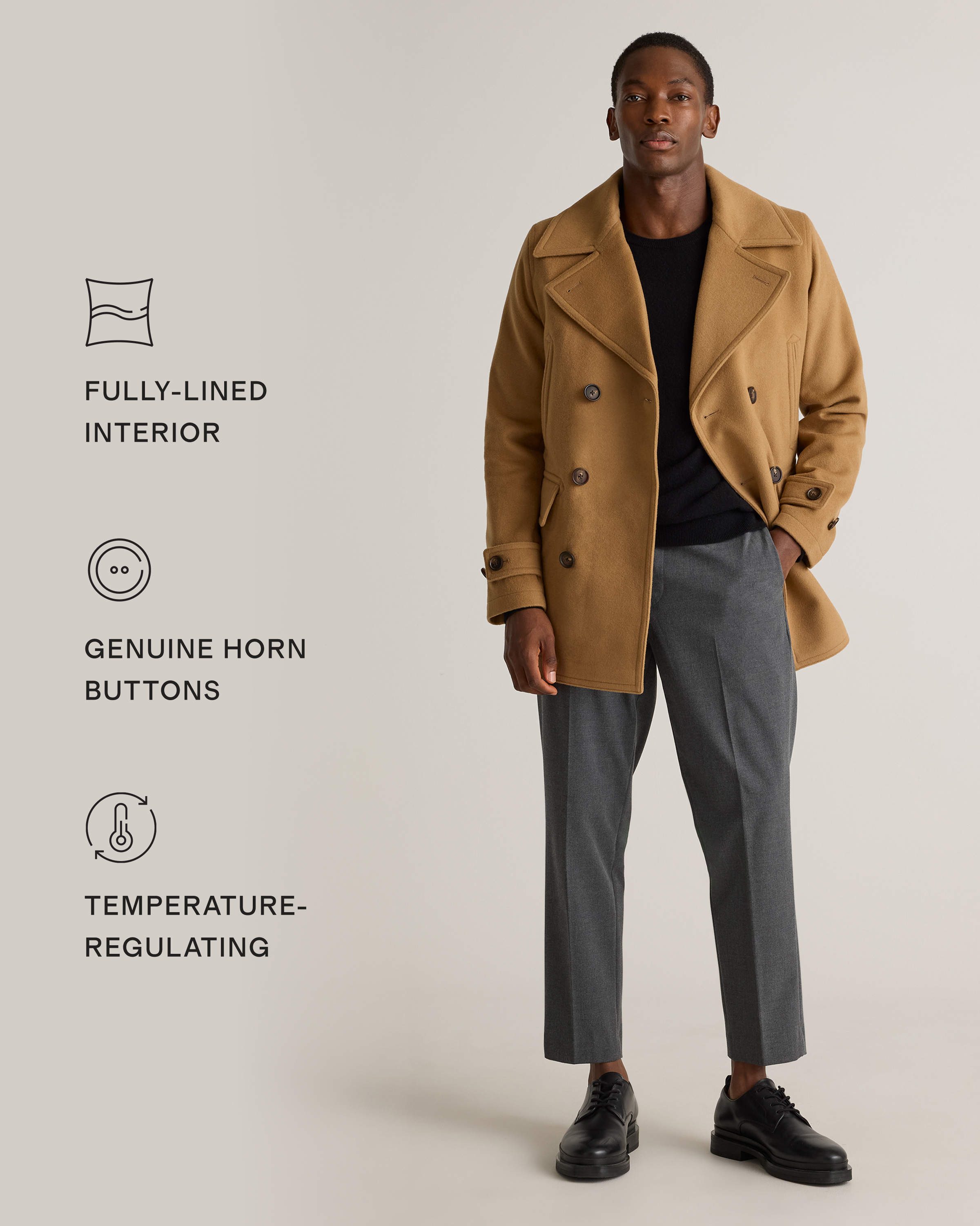 Italian Wool Peacoat