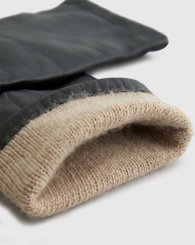 Cashmere Leather Tech Blk 1