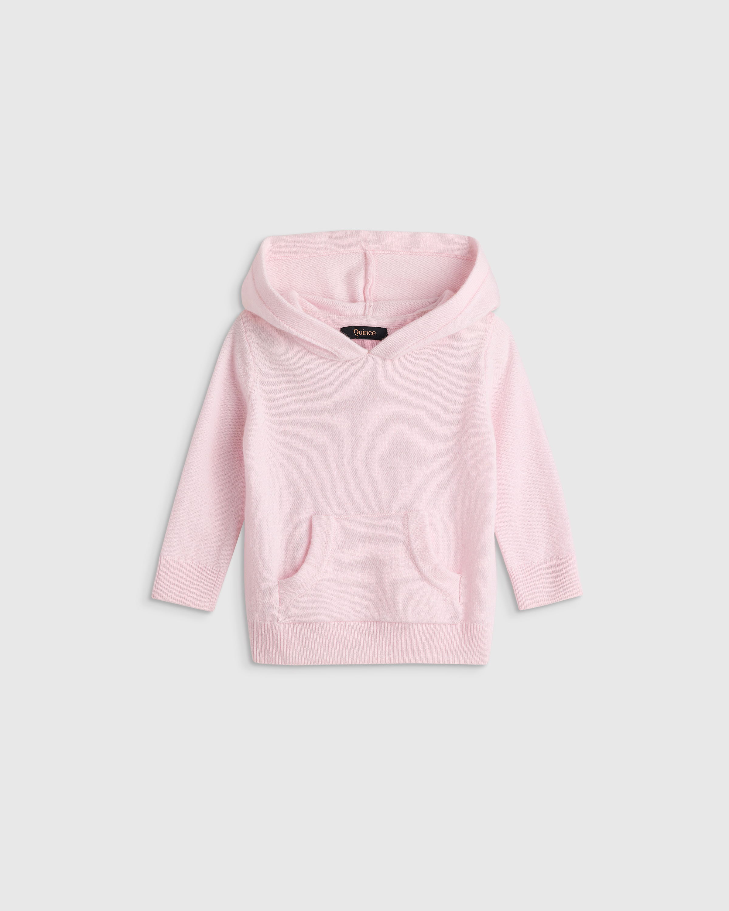 Minimal Pink Washable Cashmere Hoodie
