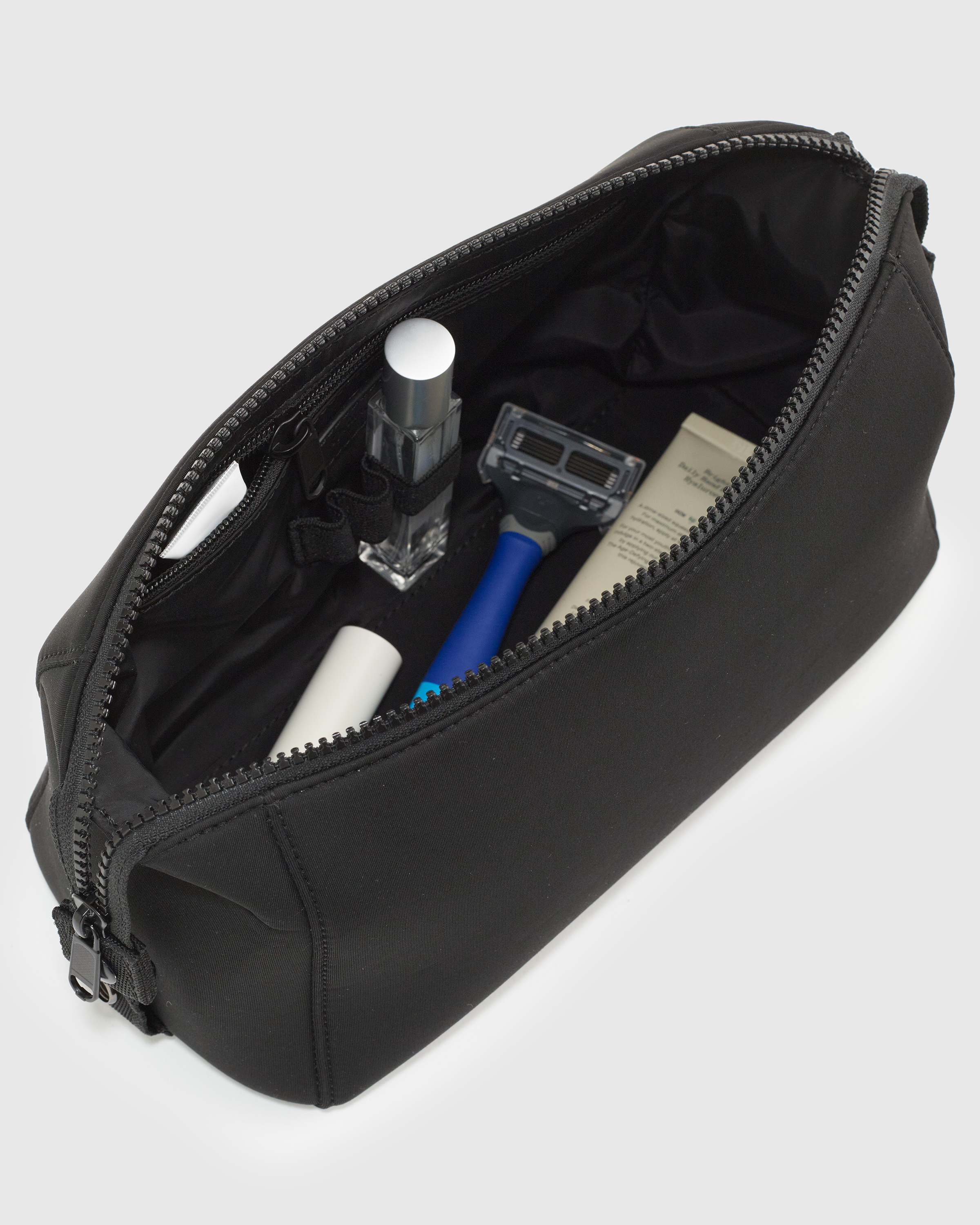 All-Day Neoprene Toiletry Bag in Black