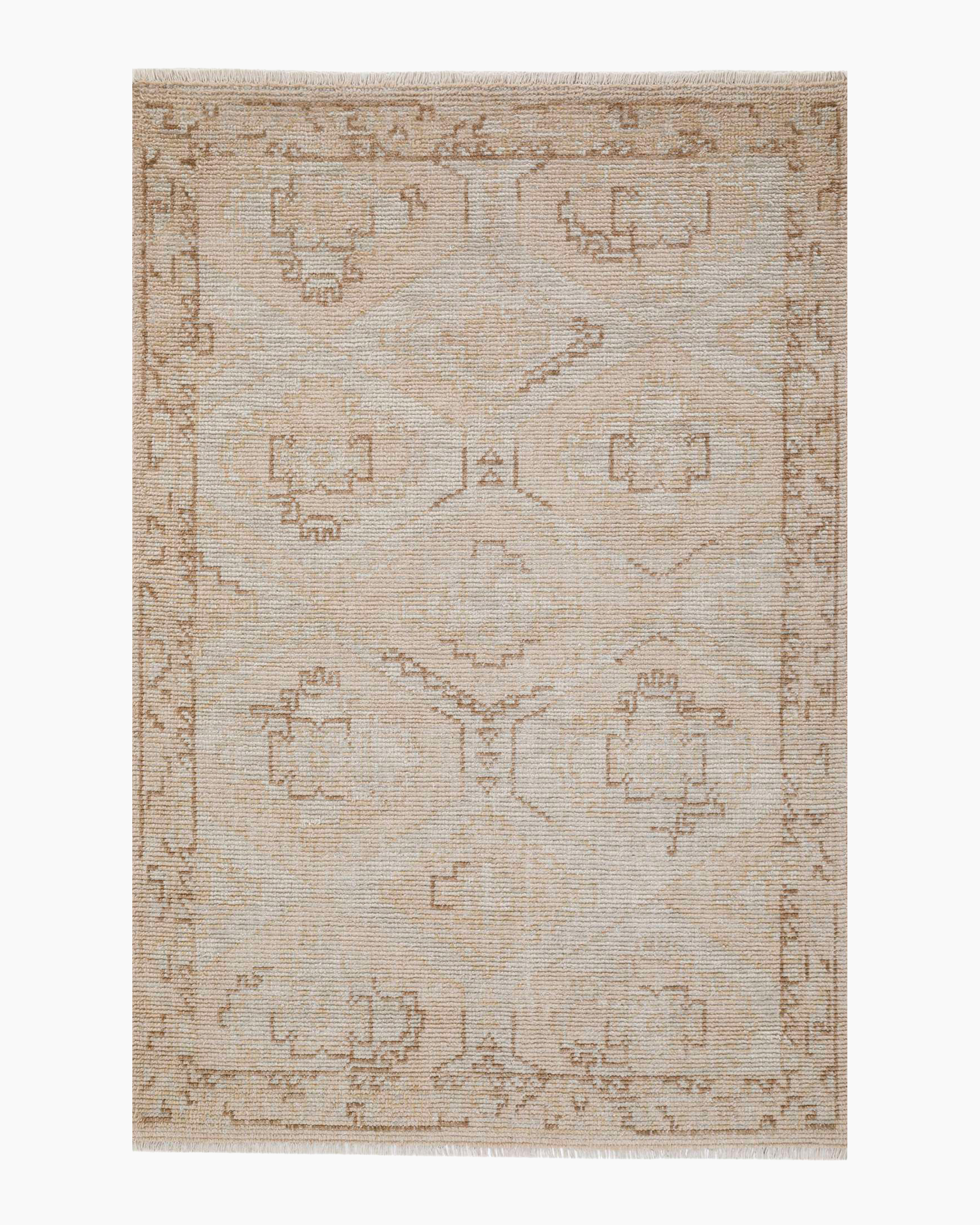 Neutral Verona Hand-Knotted Wool Rug