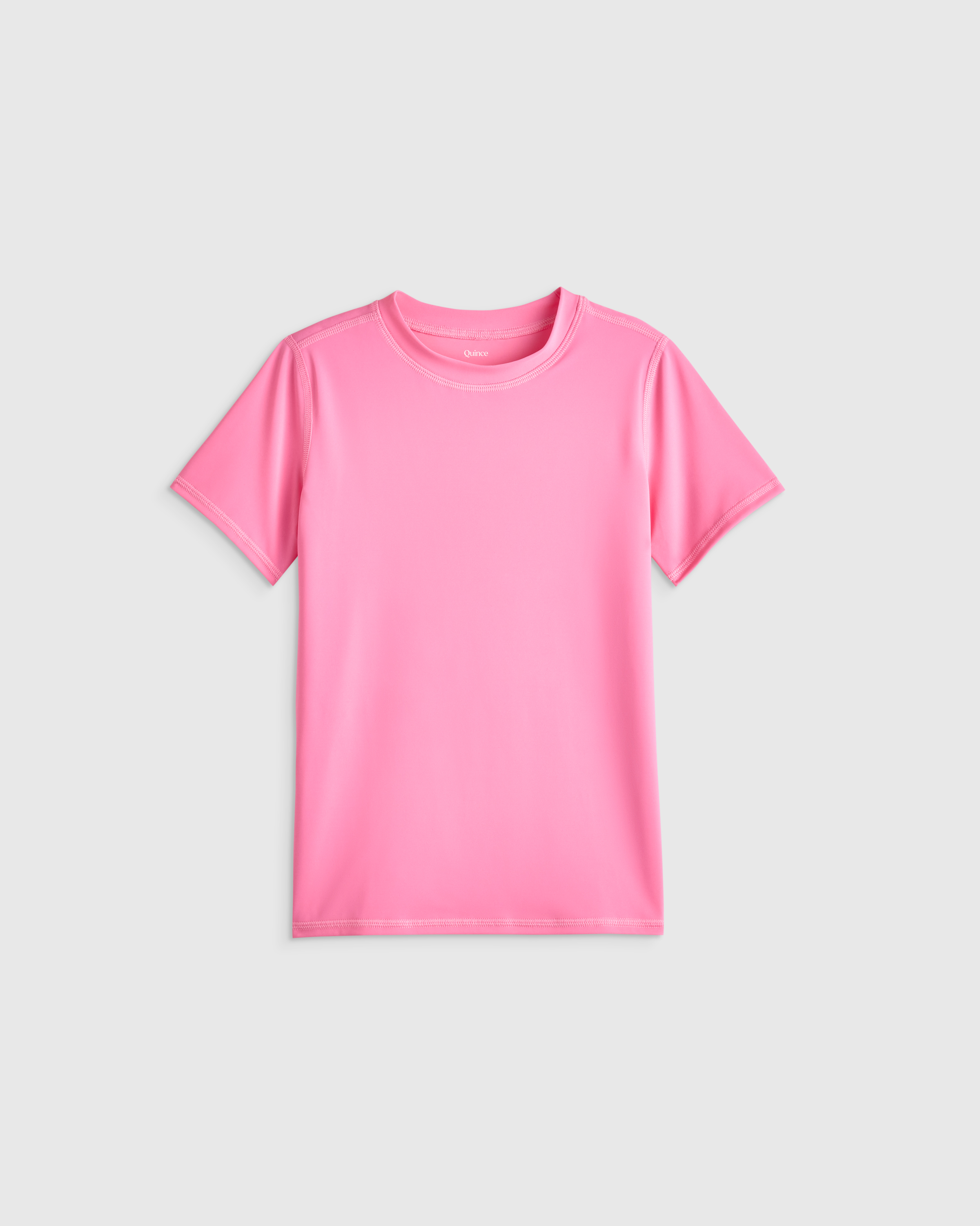 Watermelon Pink Short Sleeve Rash Guard Top