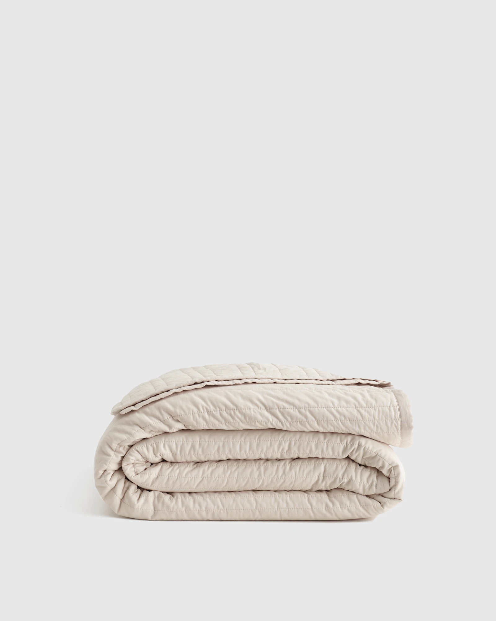Organic Cotton Stripe Stitch Quilt