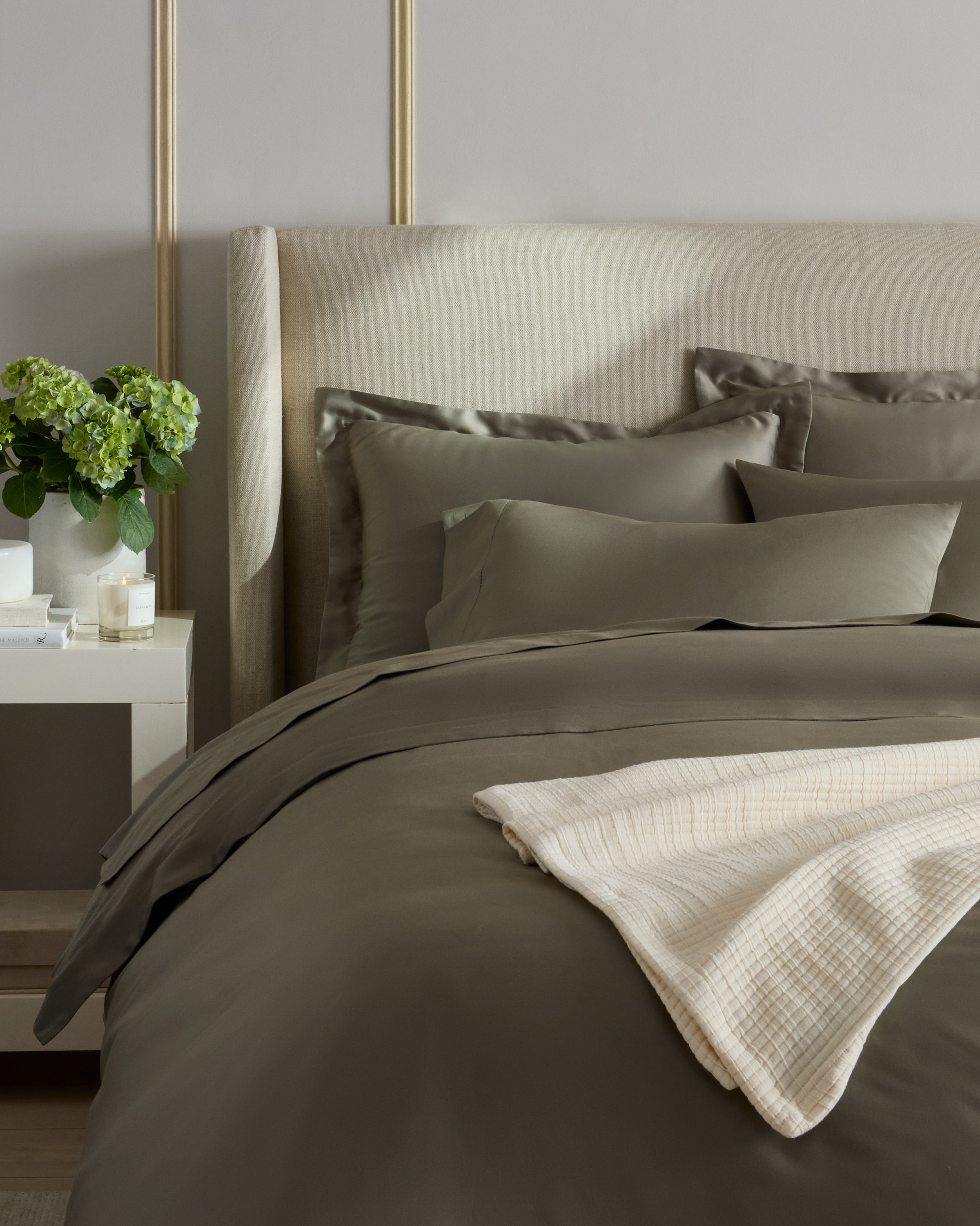 Dried Sage Signature Giza Cotton Sateen Euro Sham
