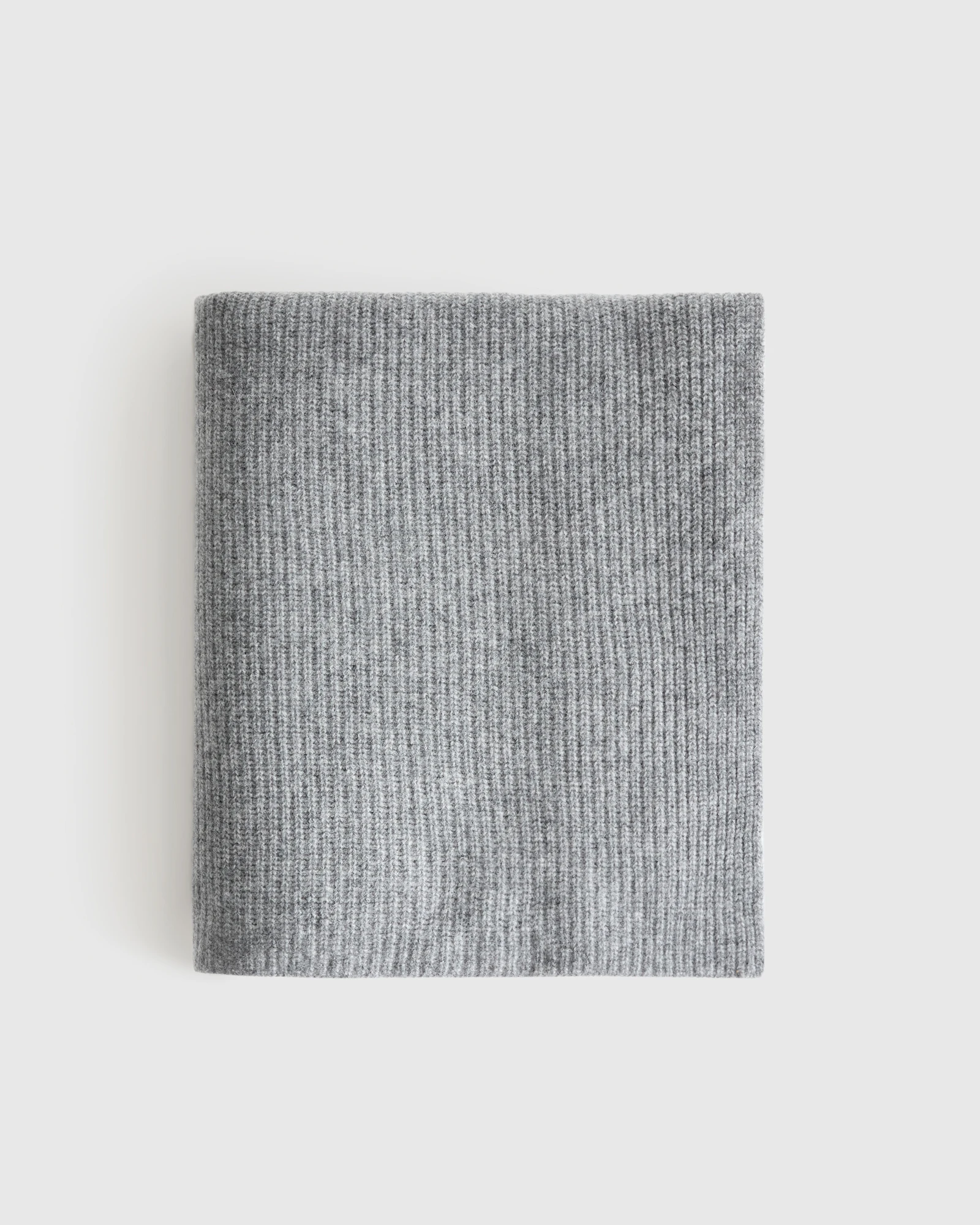 Ribbed Knit Cashmere Throw
