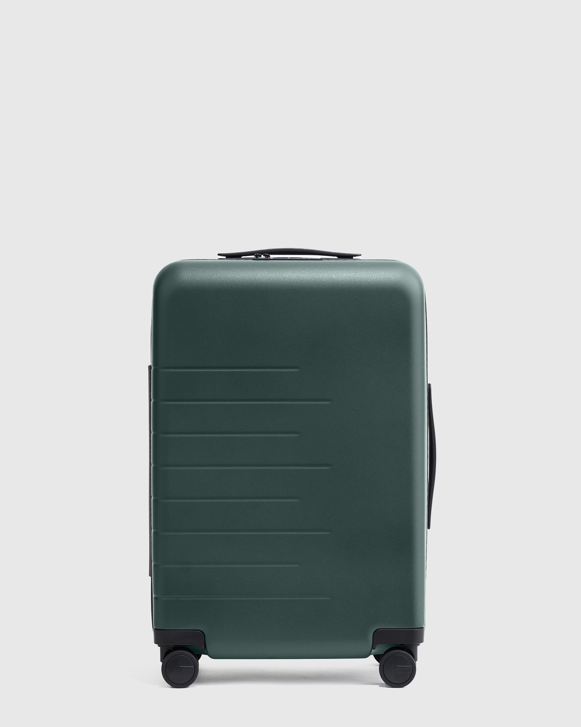 Dark Green Expandable Carry-On Suitcase