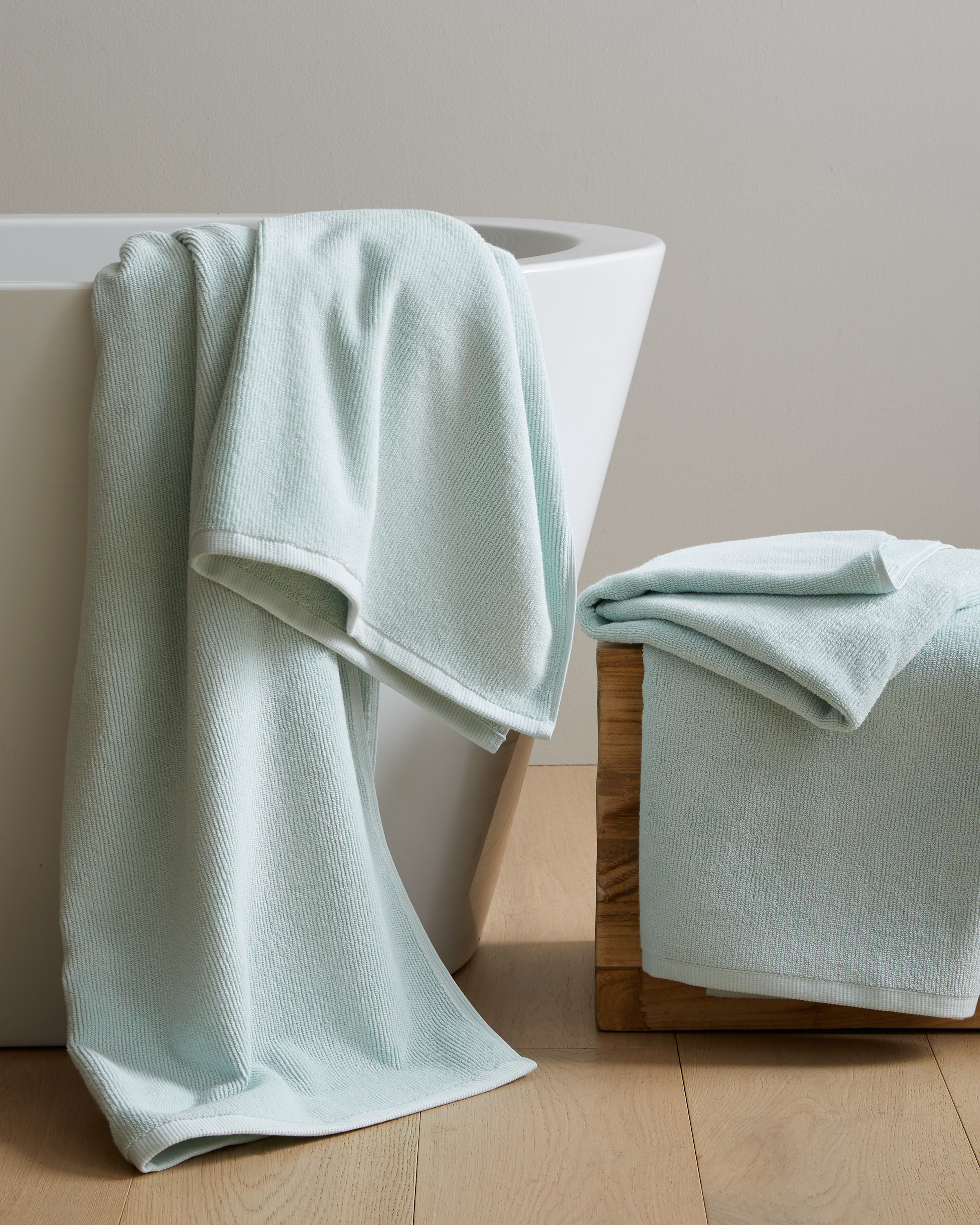 Towels Ribbed Ocean BathTowels 2631