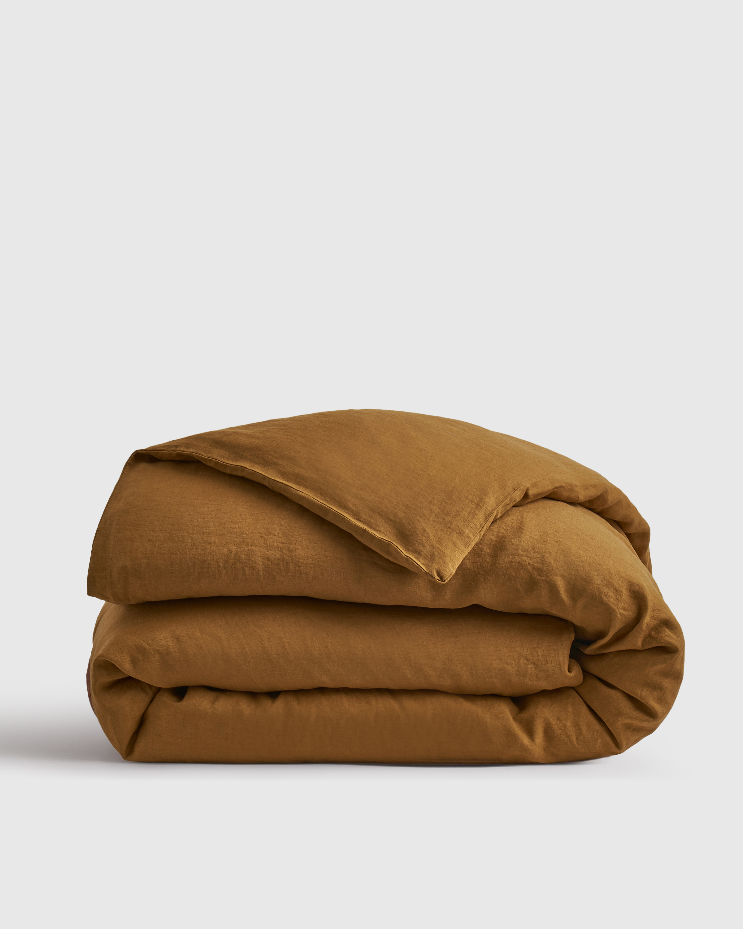 Tobacco European Linen Duvet Cover