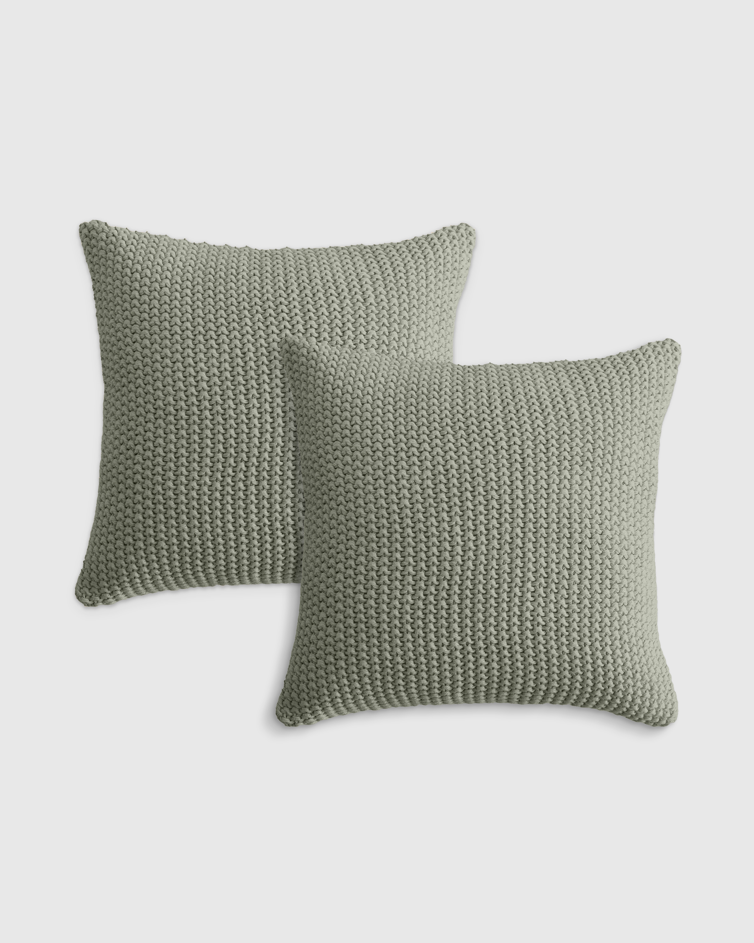 Dried Sage Cotton Fisherman Pillow Cover (Set of 2)