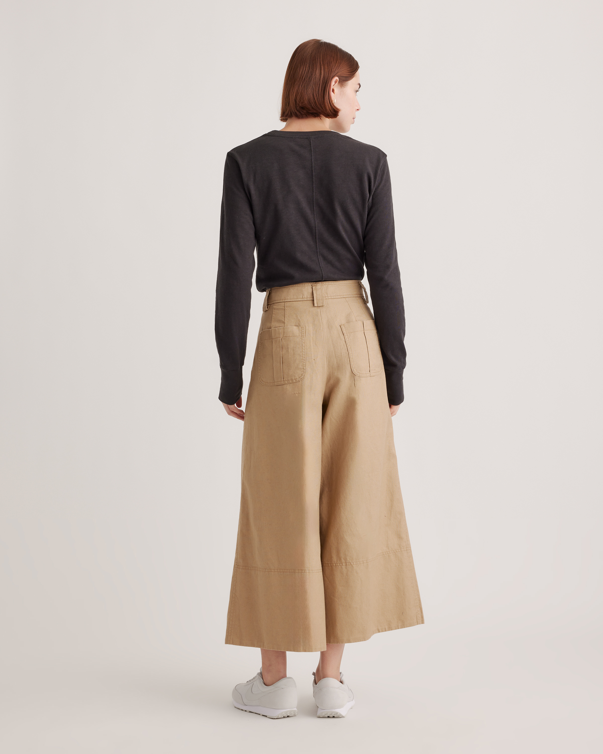 【akari♡】Cottonsilk Useful Long T 100% Organic Cotton Slub Long Sleeve Tee 3 Pack Bundle