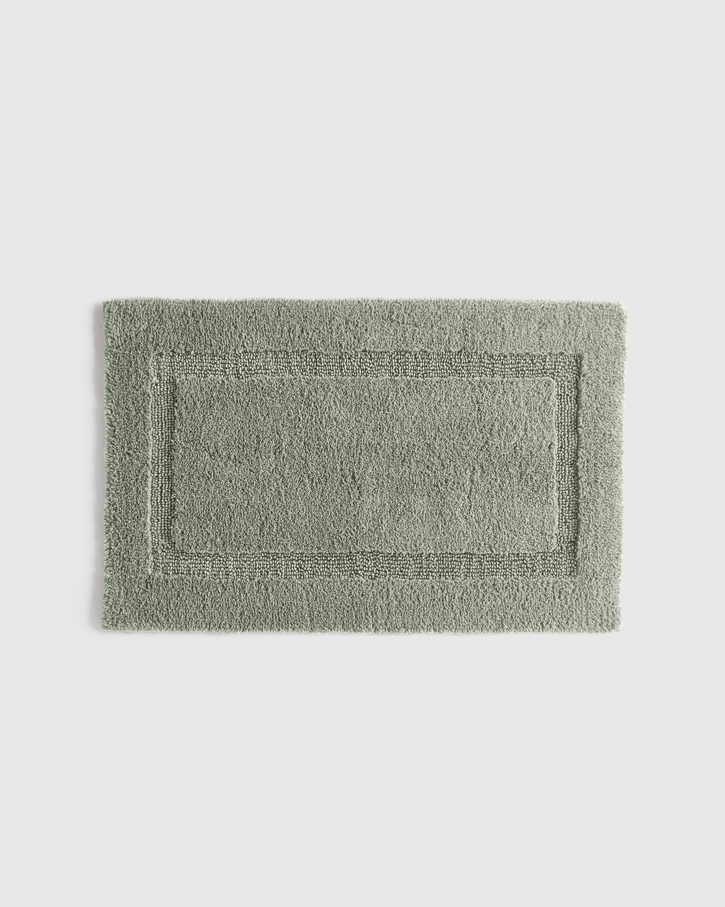Sage Plush Turkish Cotton Non-Slip Bath Rug