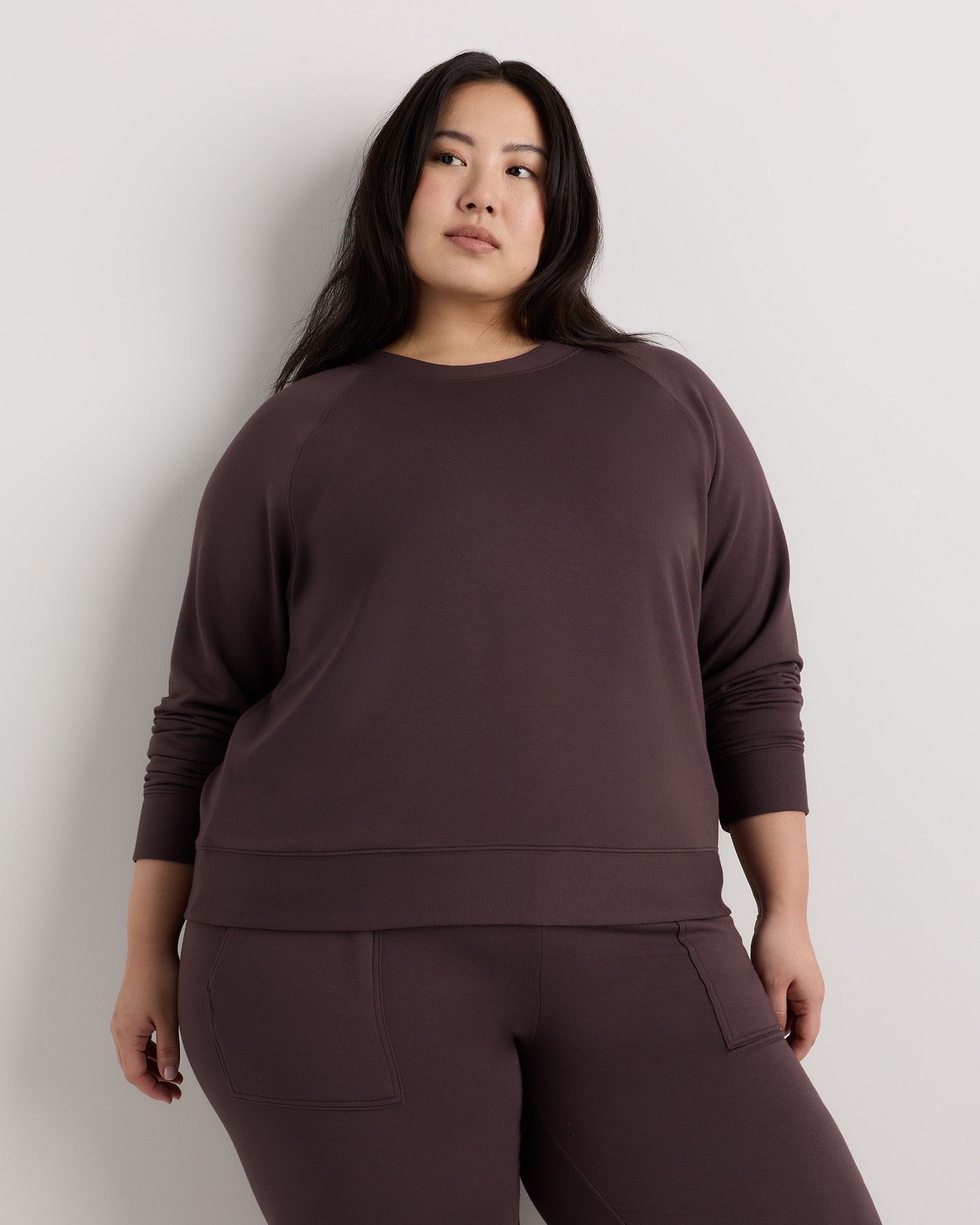 Dried Fig SuperSoft Fleece Crew