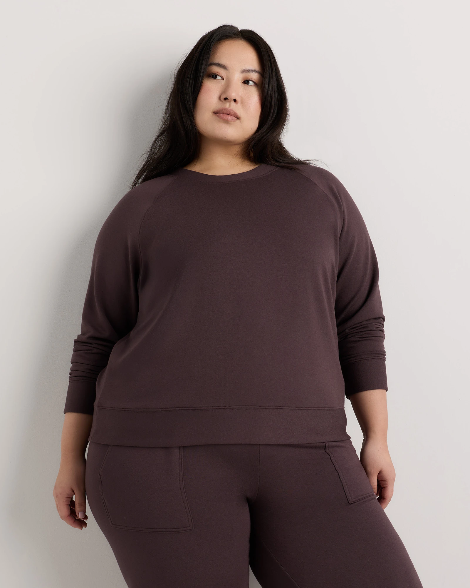 Women's Extended Sizes SuperSoft Fleece Crew - Plus Size