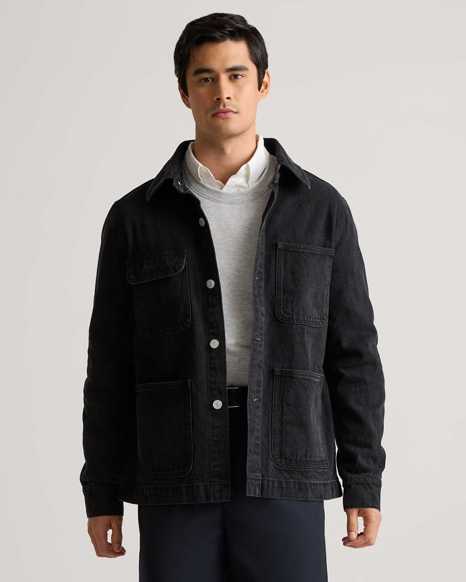 100% Organic Cotton Denim Chore Jacket