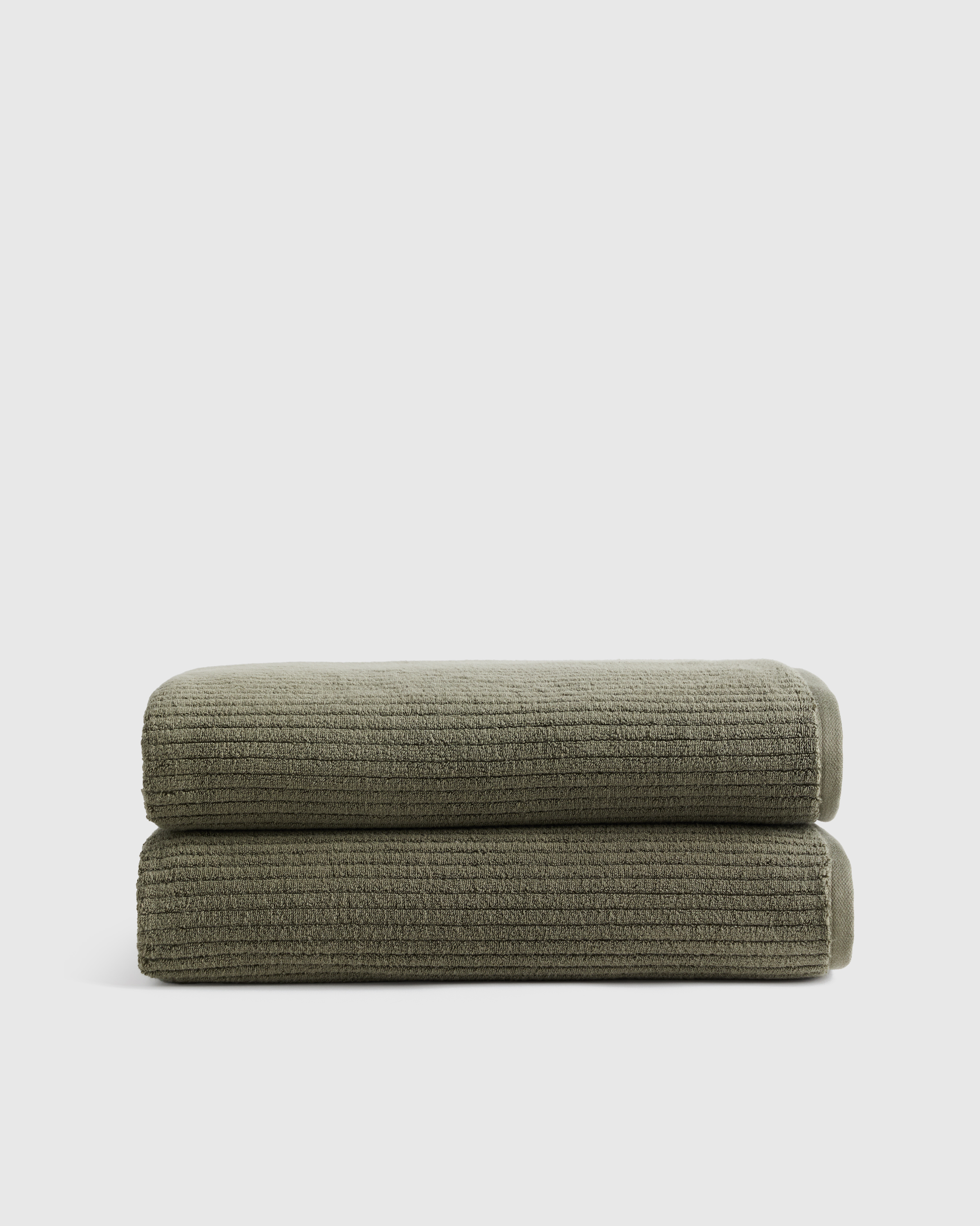 Ribbed Organic Turkish Cotton Bath Sheet (Set of 2)